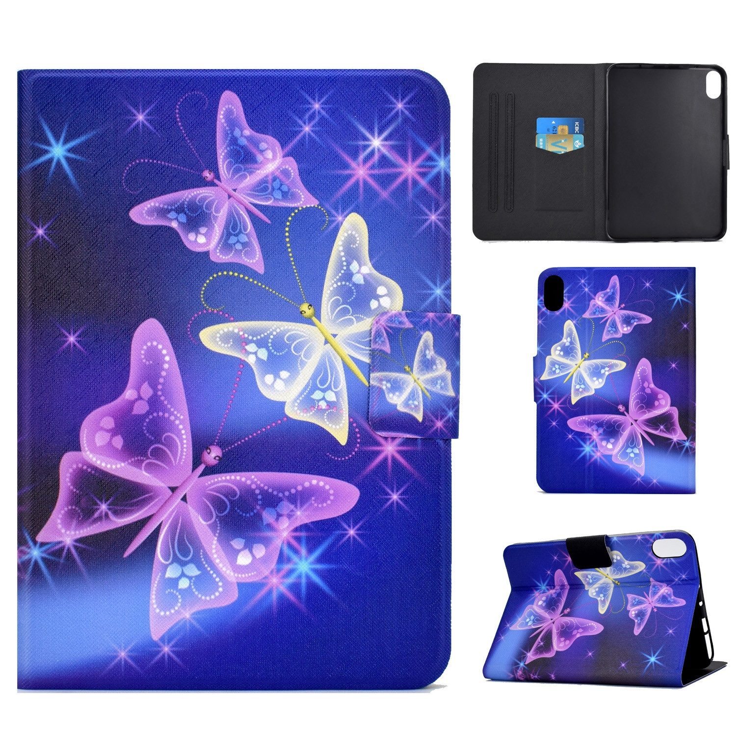 Wigento Tablet-Hülle Für Apple iPad 11. Gen A16 2025 / 10.9 2022 Kunstleder Tasche Motiv 45