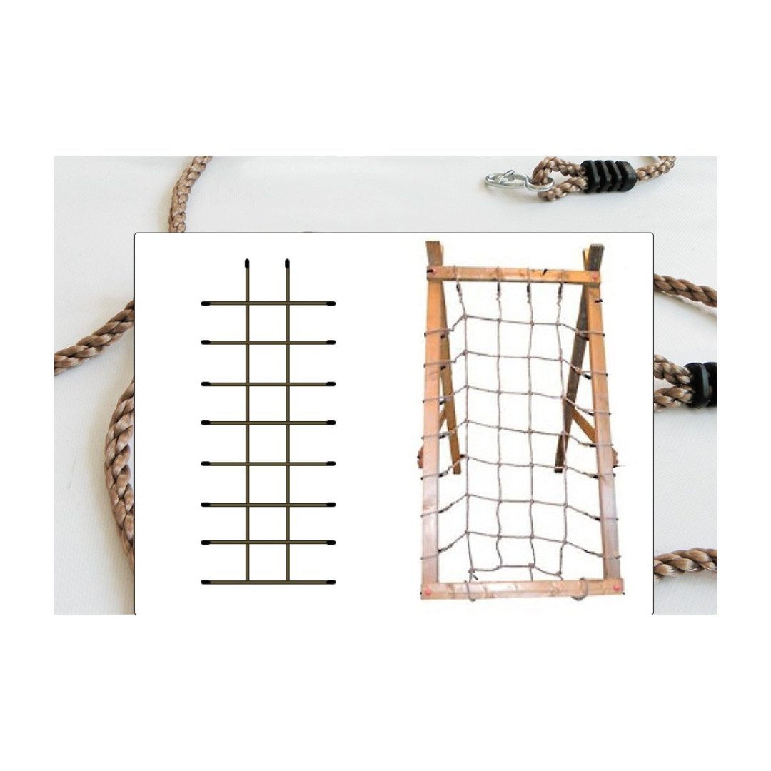 Gartenpirat Klettergerüst Kletternetz mit Maschenweite 25x25 cm für Spielturm Netz Klettergerüst