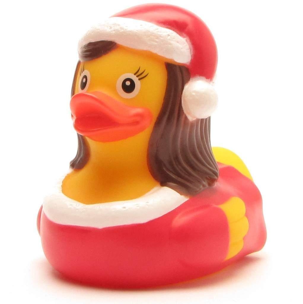 Duckshop Badespielzeug Weihnachtsfrau Badeente - Quietscheente