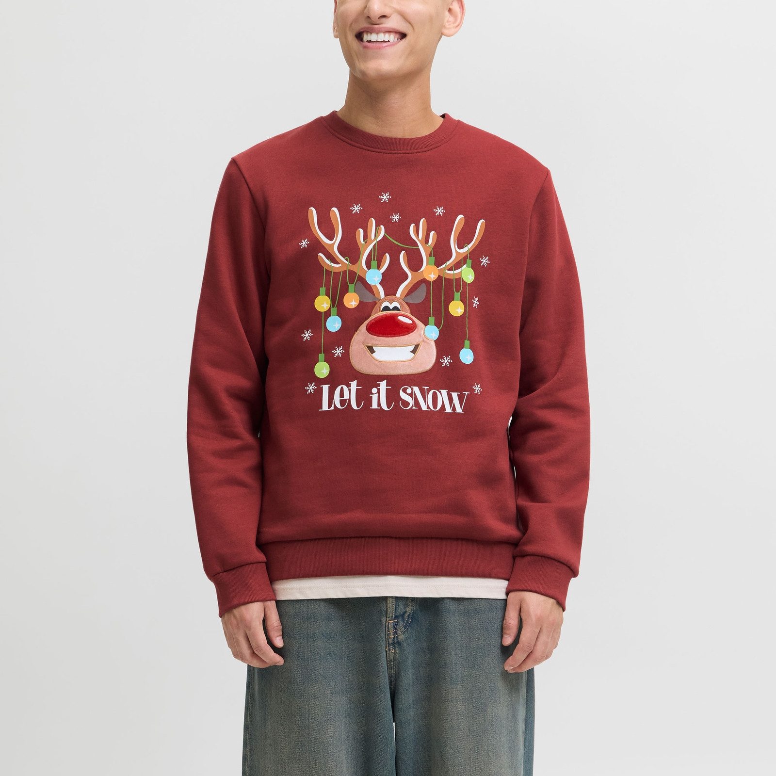 Jack & Jones Weihnachtssweatshirt JJCHRISTMAS Sweat Crew Neck Xmas mit witz günstig online kaufen