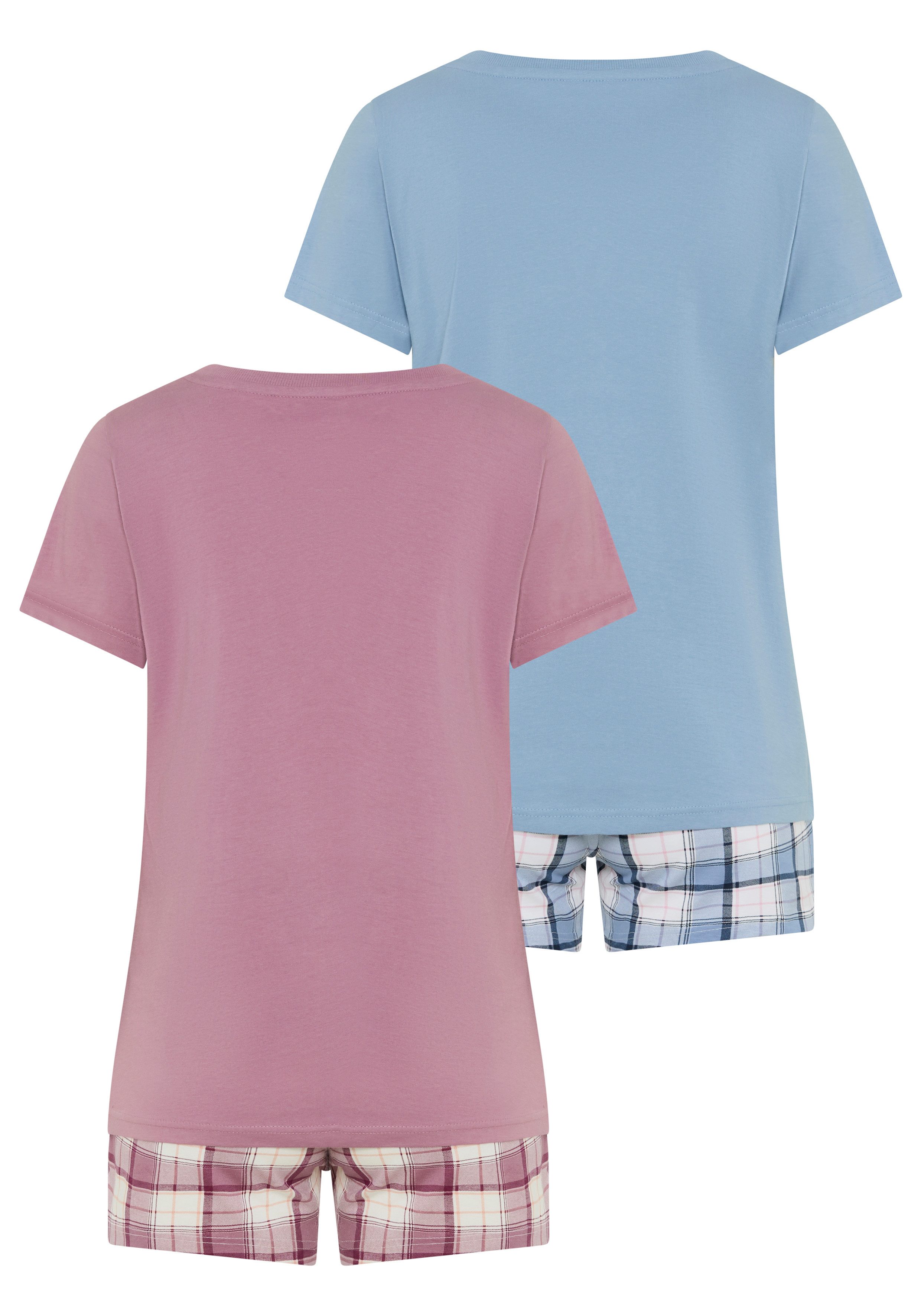 Vivance Dreams by Lascana Shorty (Packung, 2 Stück) mit karierter Pyjamashorts