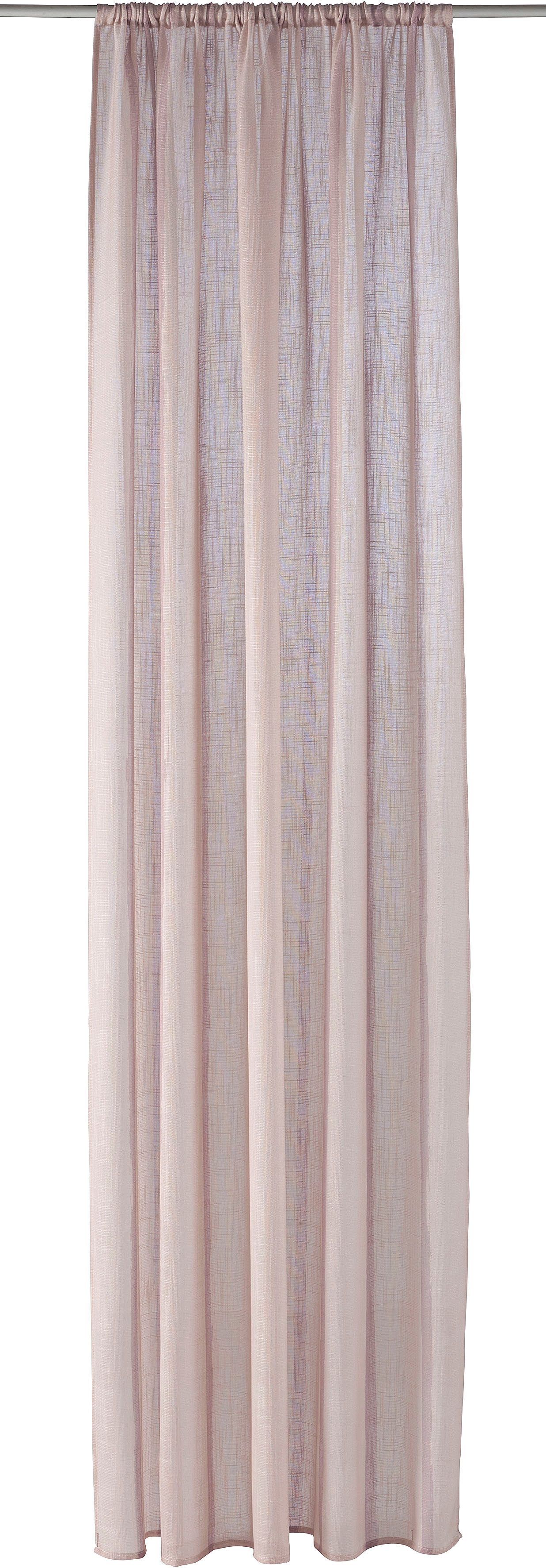 LeGer Home by Lena Gercke Gardine Zayla (1 St), Stangendurchzug, halbtransparent, Leinenoptik, Längsstreifen, Stangendurchzug, leichtes Material – Bild 2 von 5