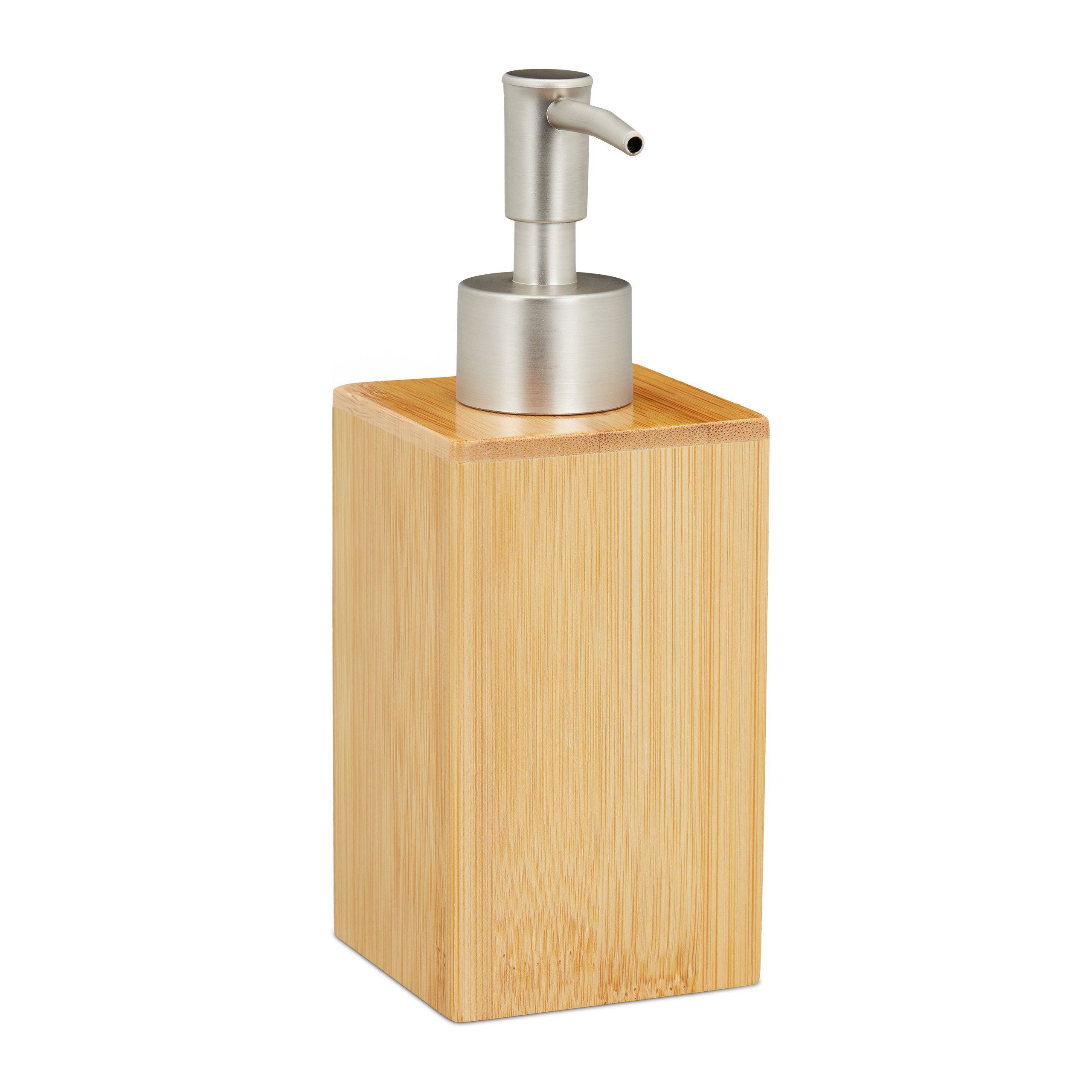 relaxdays Seifenspender Bambus günstig online kaufen
