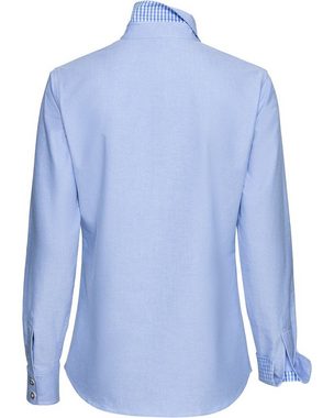 Luis Steindl Trachtenbluse Bluse mit Vichykaro-Details