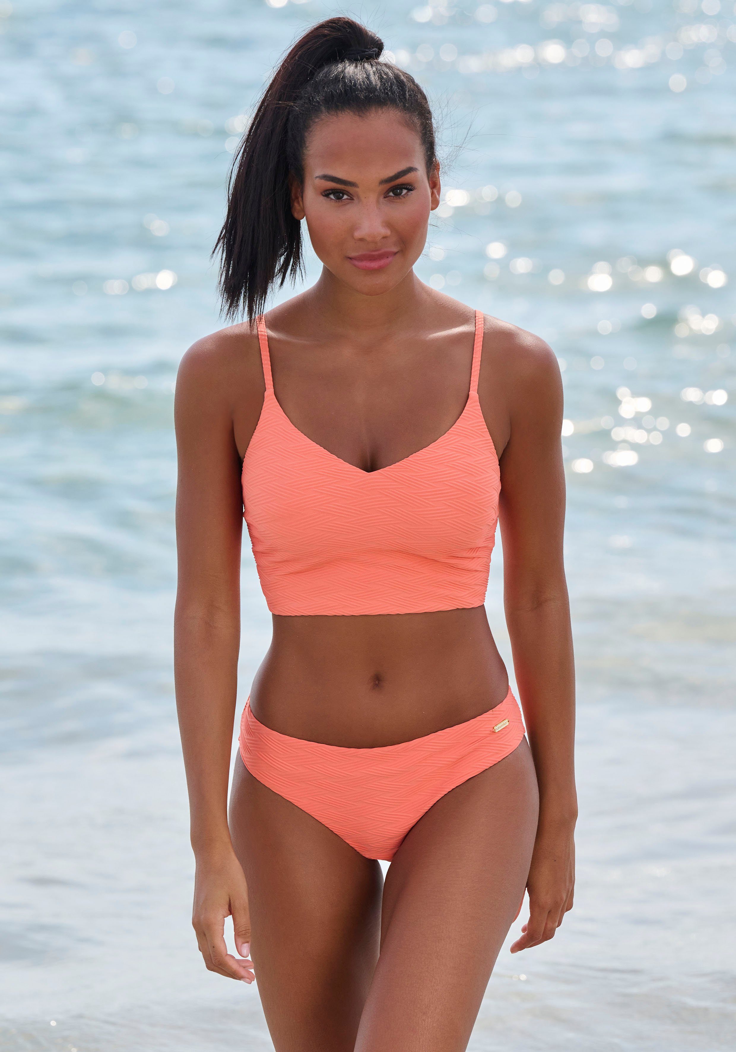 Sunseeker Bikini-Hose Loretta mit Strukturmuster günstig online kaufen