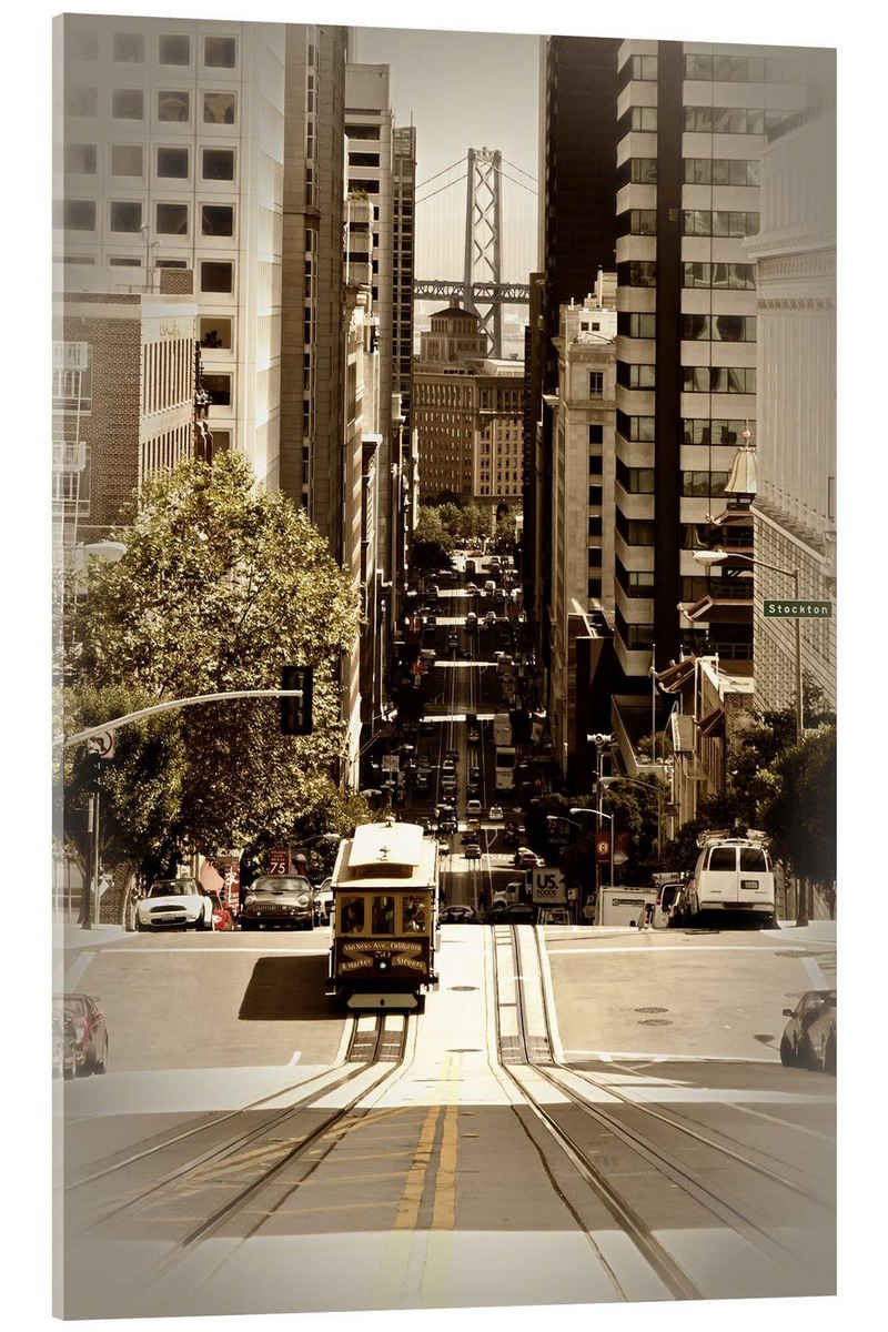Posterlounge Acrylglasbild Melanie Viola, SAN FRANCISCO California Street, Fotografie