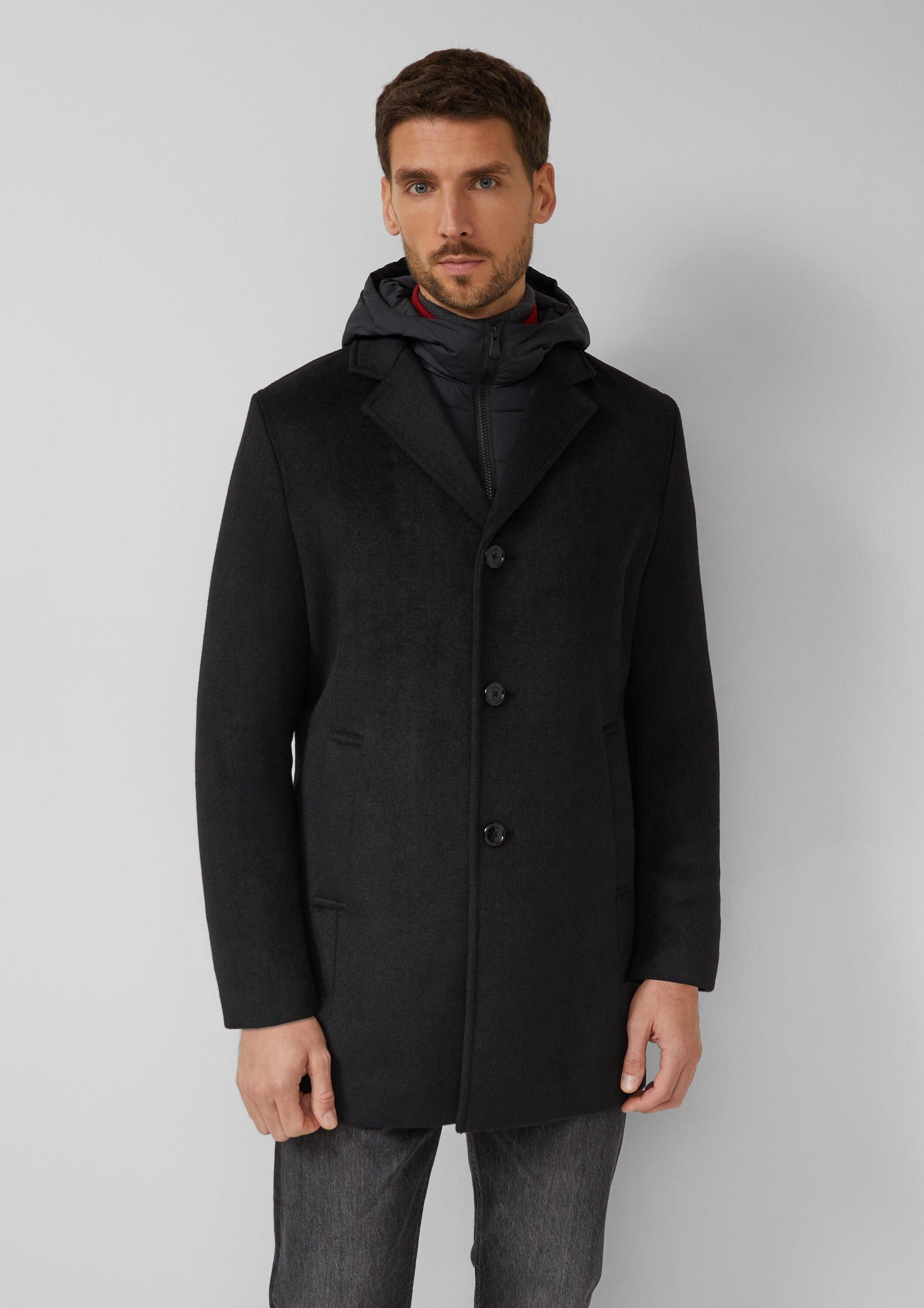 s.Oliver Funktionsmantel Outdoor-Mantel Klassischer Wollmix-Mantel mit abne günstig online kaufen