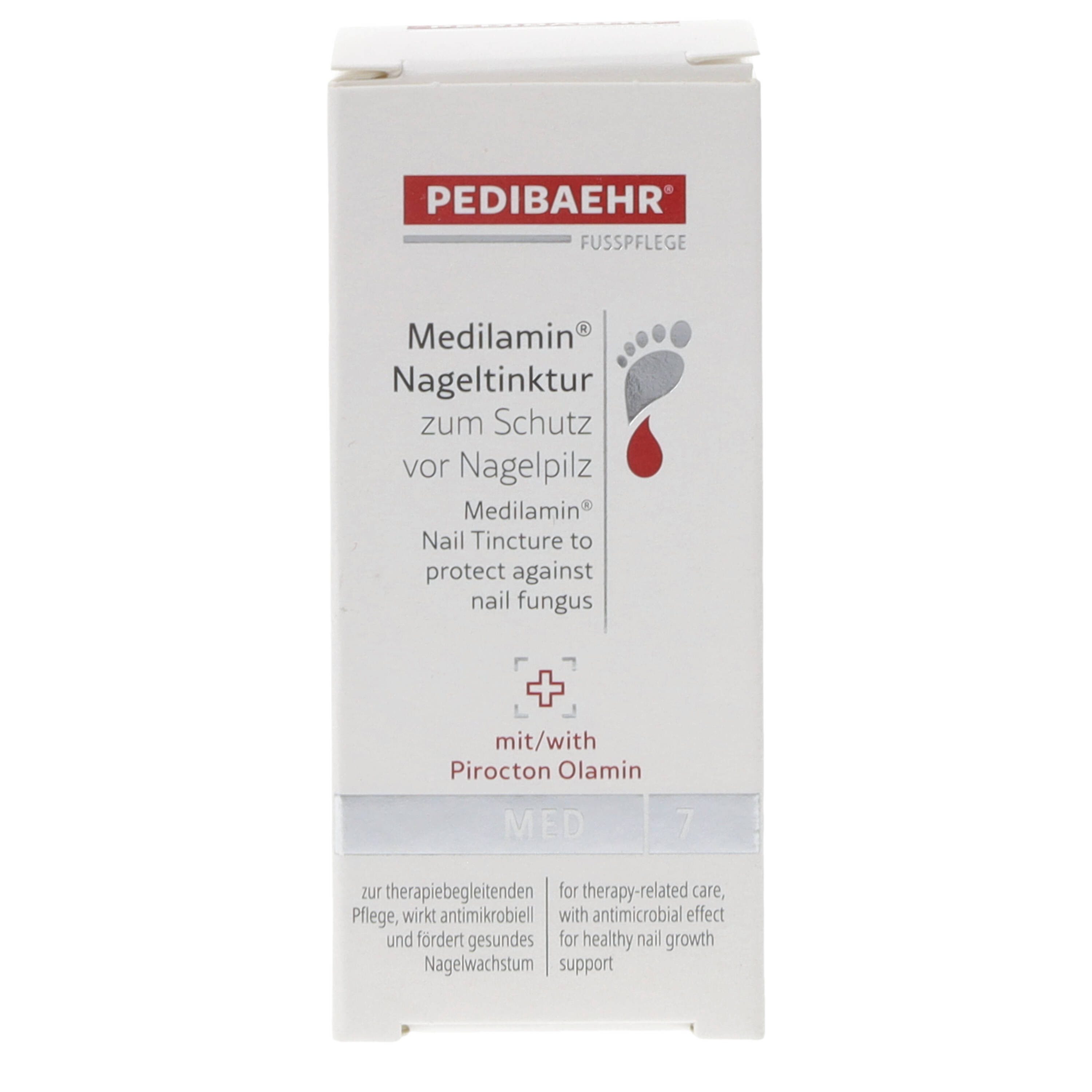 Pedibaehr Nagelpilz-Behandlungsstift Pedibaehr Medilamin Nageltinktur 15ml, 1-tlg., wirkt antimikrobiell, therapiebegleitende Nagelpilzbehandlung