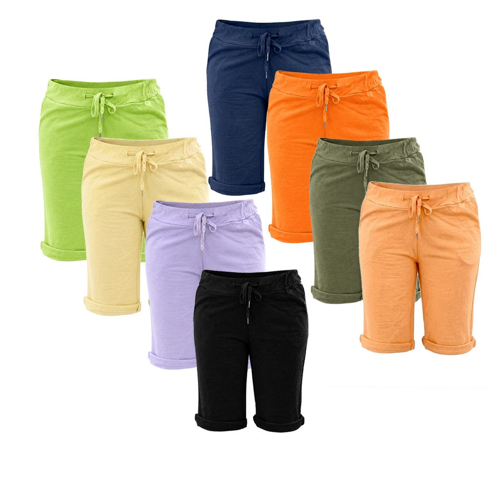 simaranda Bermudas Damen Sweat Bermuda 27 34-38 Apfelgrün – Bild 5 von 5