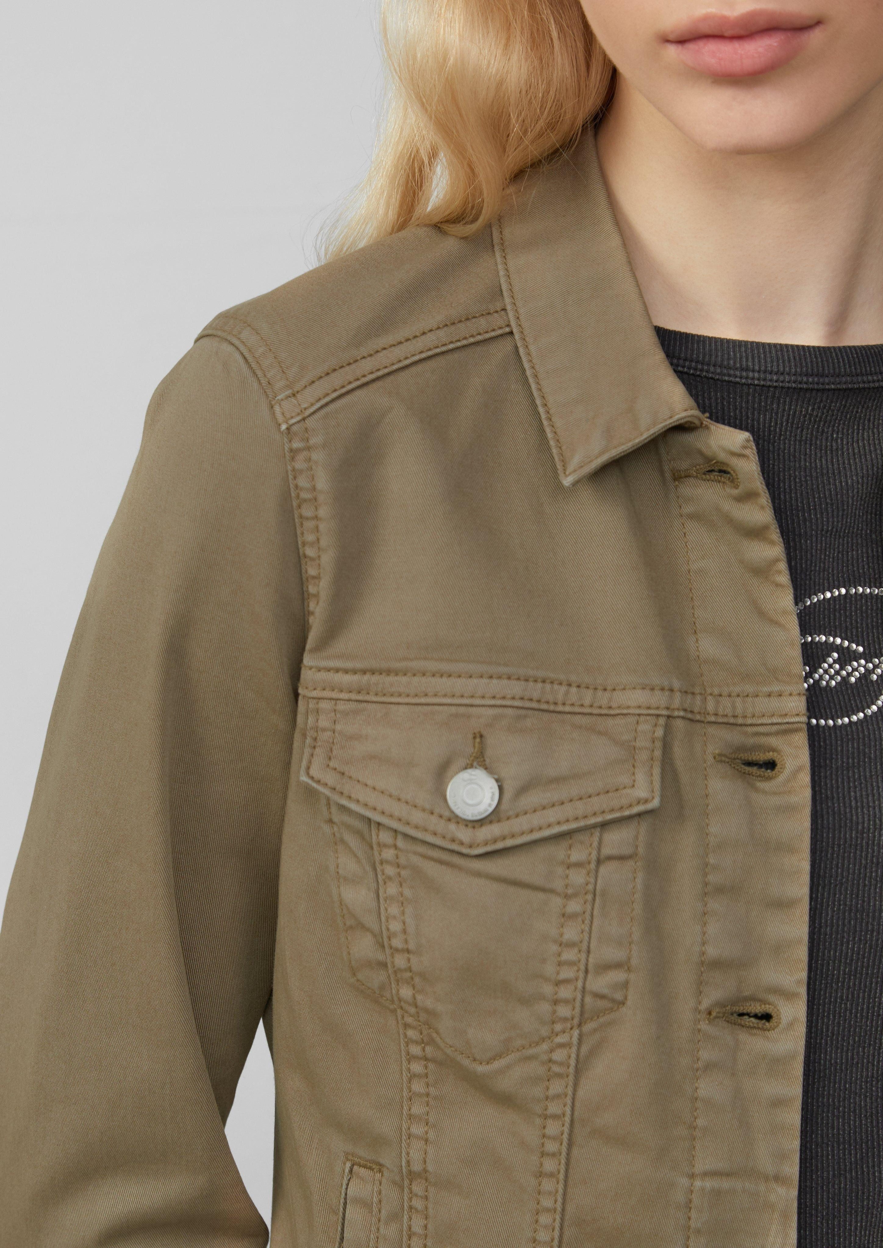 QS Outdoorjacke Jeansjacke im Slim Fit günstig online kaufen