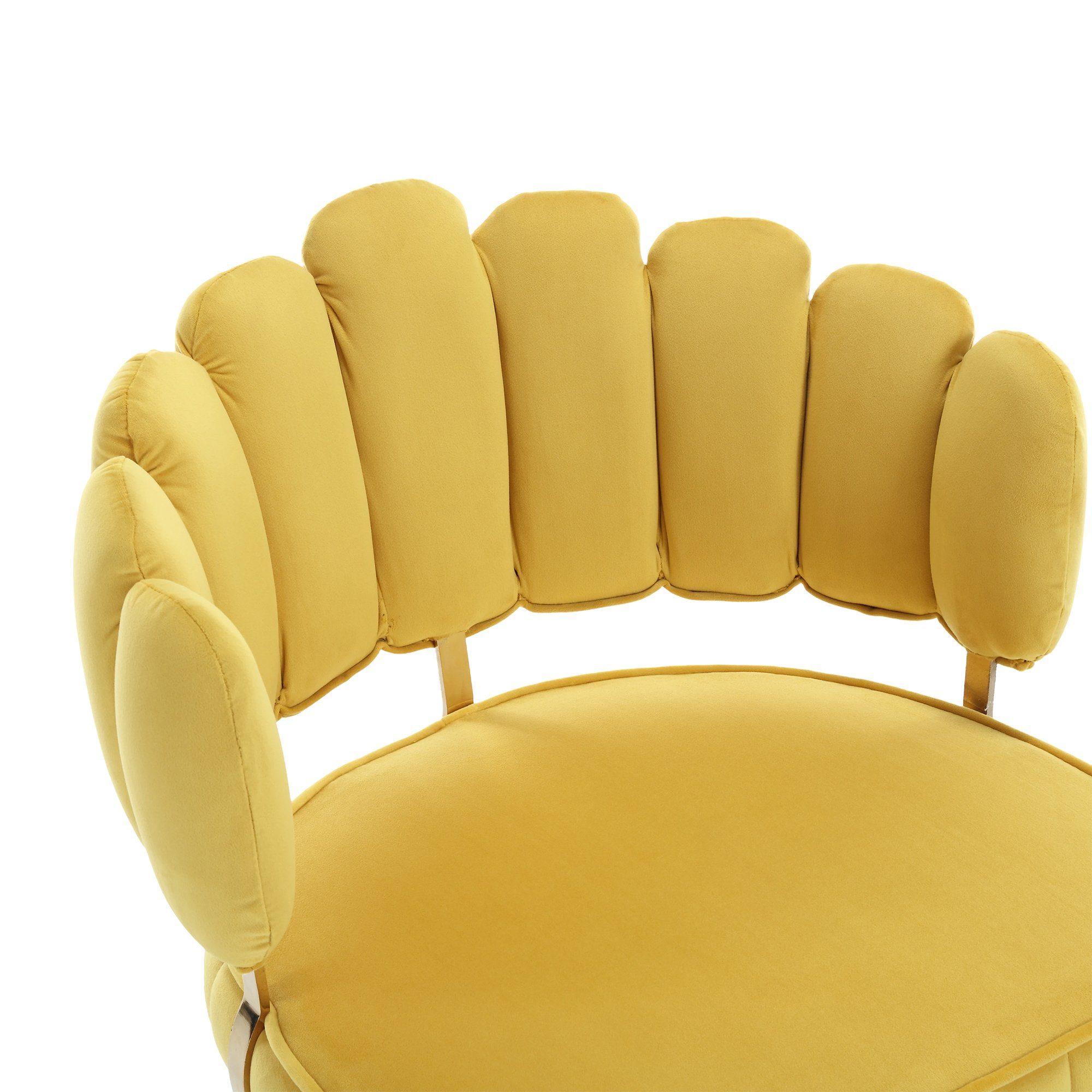 mit DOTMALL goldenen Stuhl bequemer Einzelstuhl Füßen Akzentstuhl,