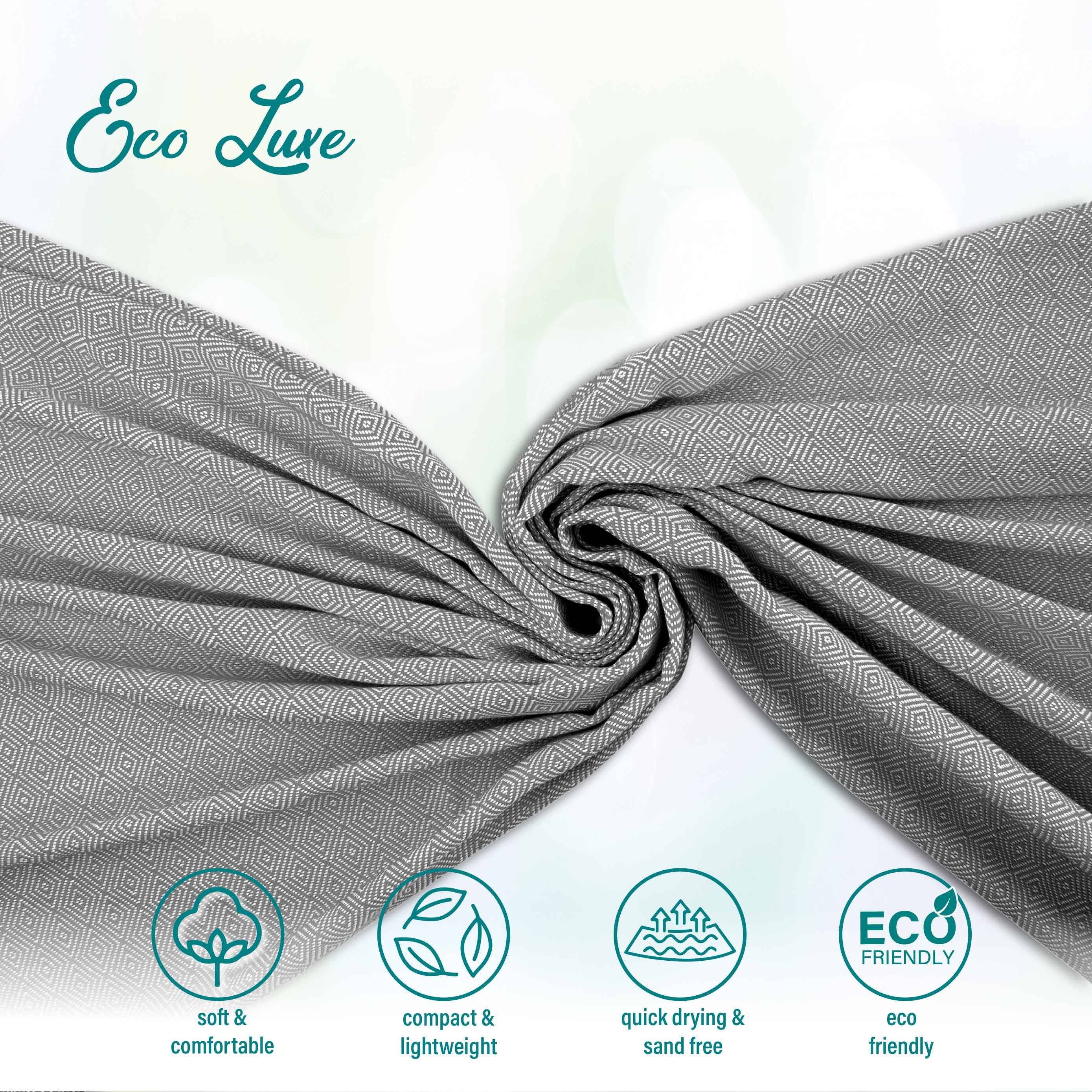 Turquoise Home Strandtuch Ecoluxe Hamamtuch 100x200cm günstig online kaufen