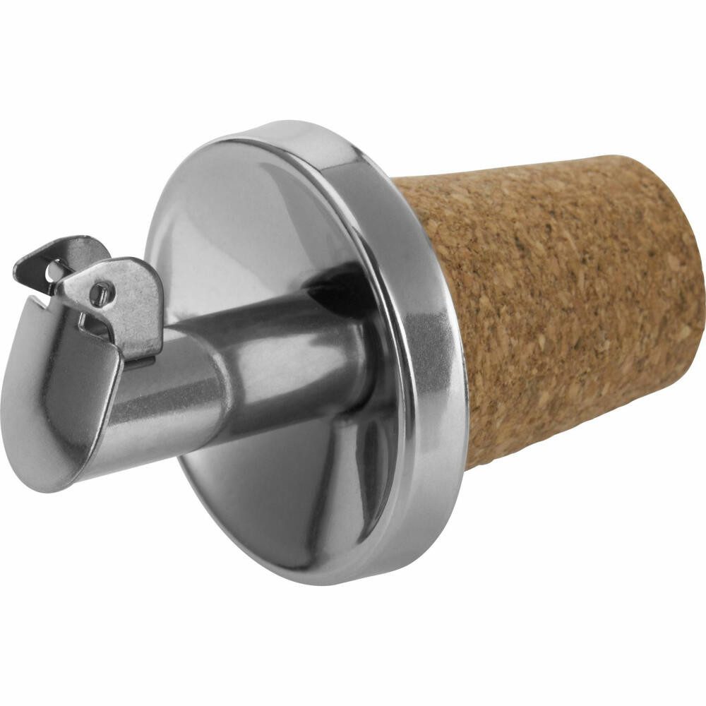 WESTMARK Flaschenausgießer »Inox Essig-Spezial«, kurz, Naturkork,Metallkläppchen