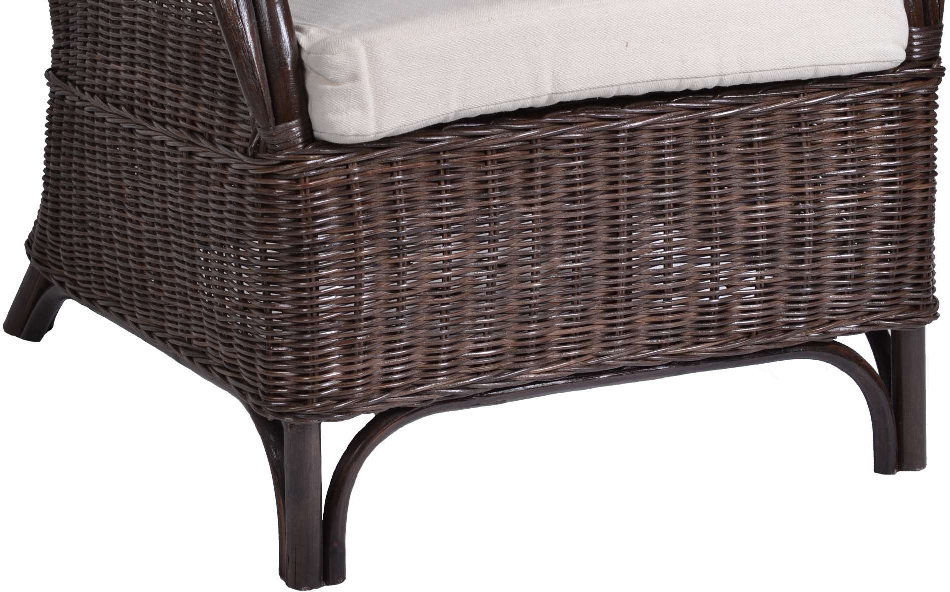 MiaMöbel Sessel, aus Rattangeflecht Braun