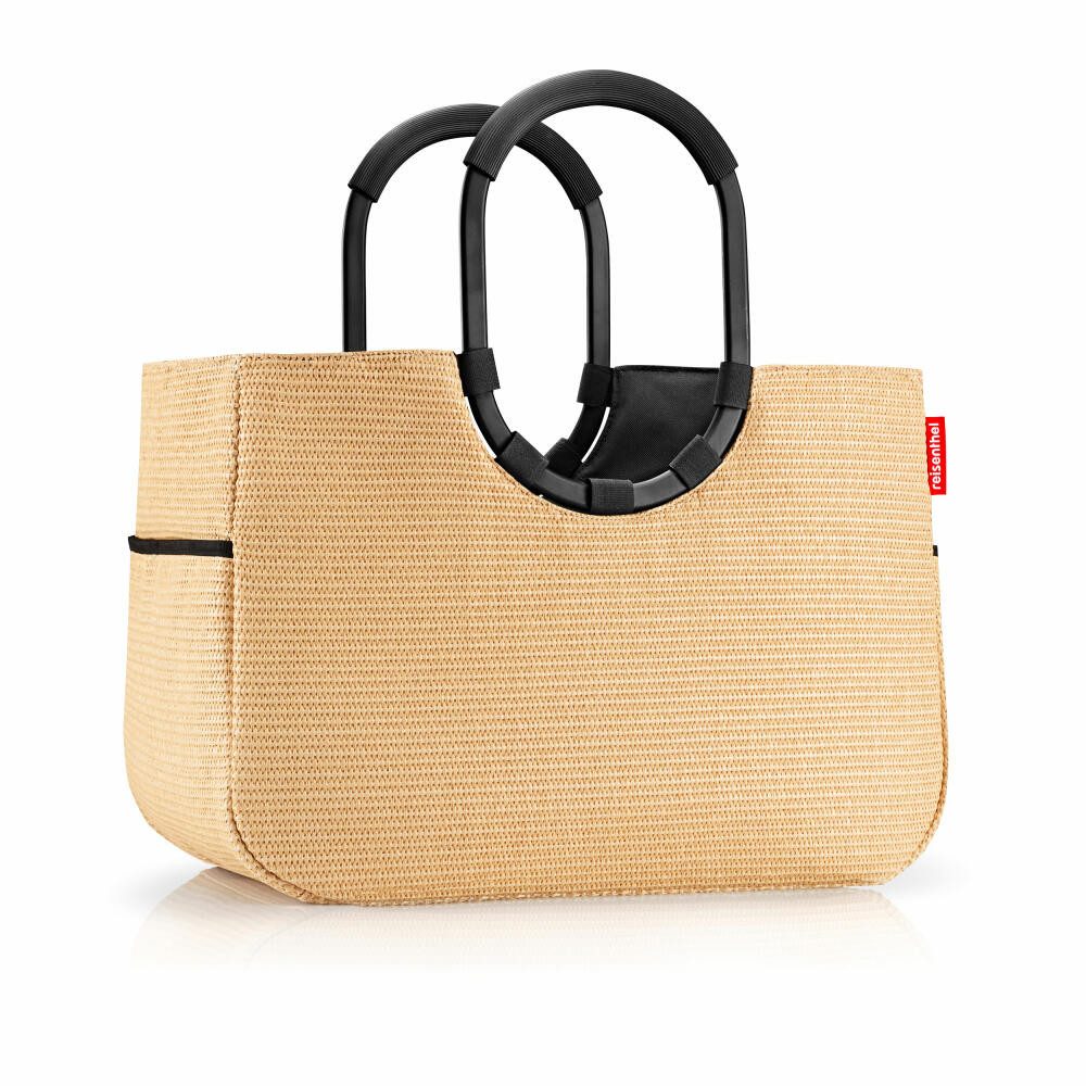REISENTHEL® Shopper loop L Frame Raffia Black 25 L