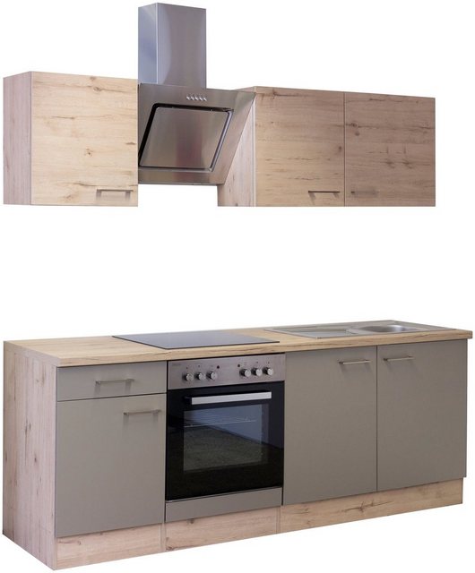 Flex-Well Küchenzeile »Riva«, mit E-Geräten, Gesamtbreite 210 cm-Otto