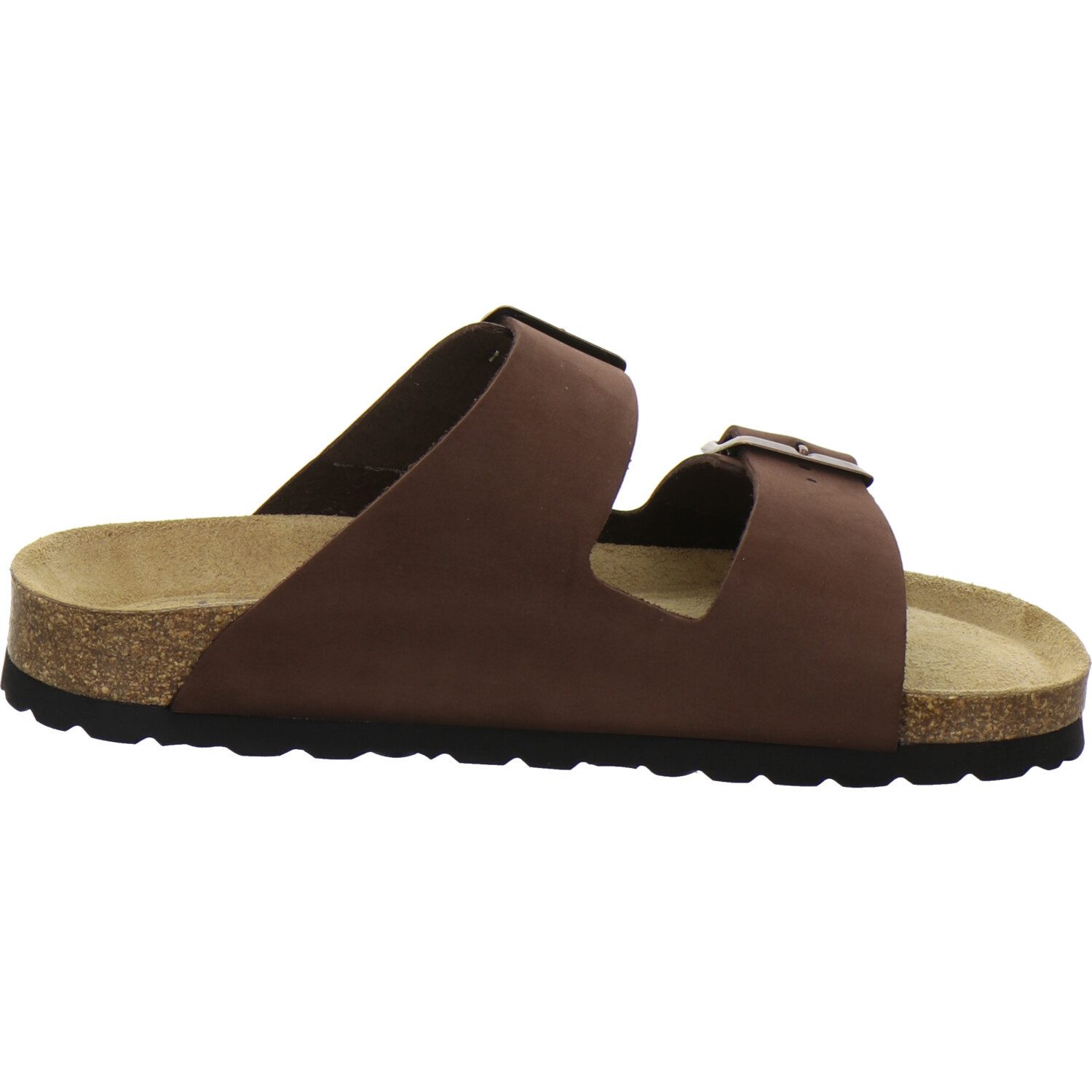 AFS-Schuhe 210072 Zweischnaller Pantolette für Damen mit Fußbett, bequeme Sandalen aus Leder