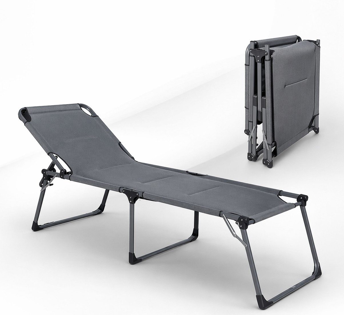 osoltus Campingstuhl osoltus Sonnenliege Soft Touch Polster Dreibeinliege XXL 3D MESH AIR