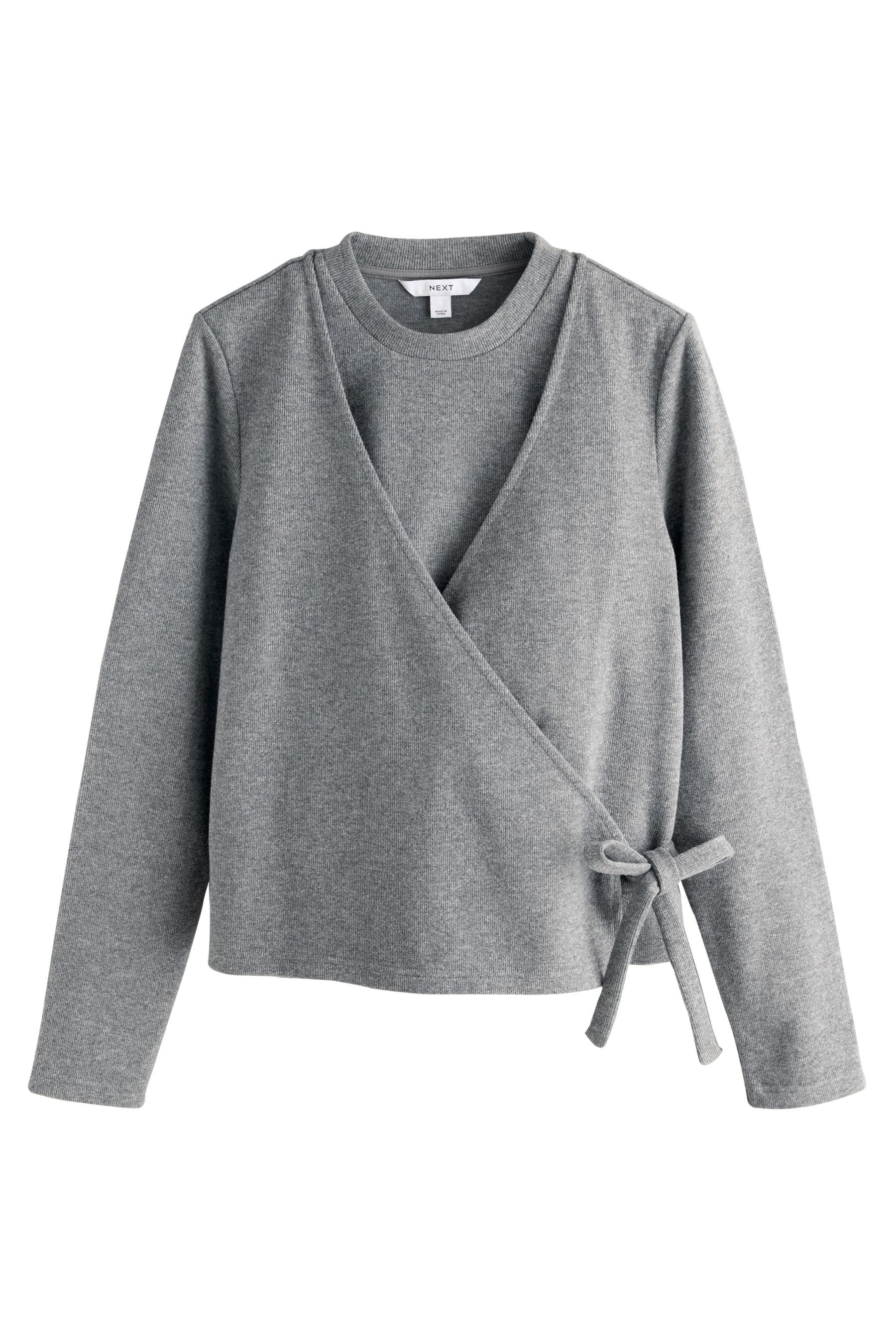 Next Strickjacke Langärmeliges Strickjacken-Top mit Bindedetail günstig online kaufen