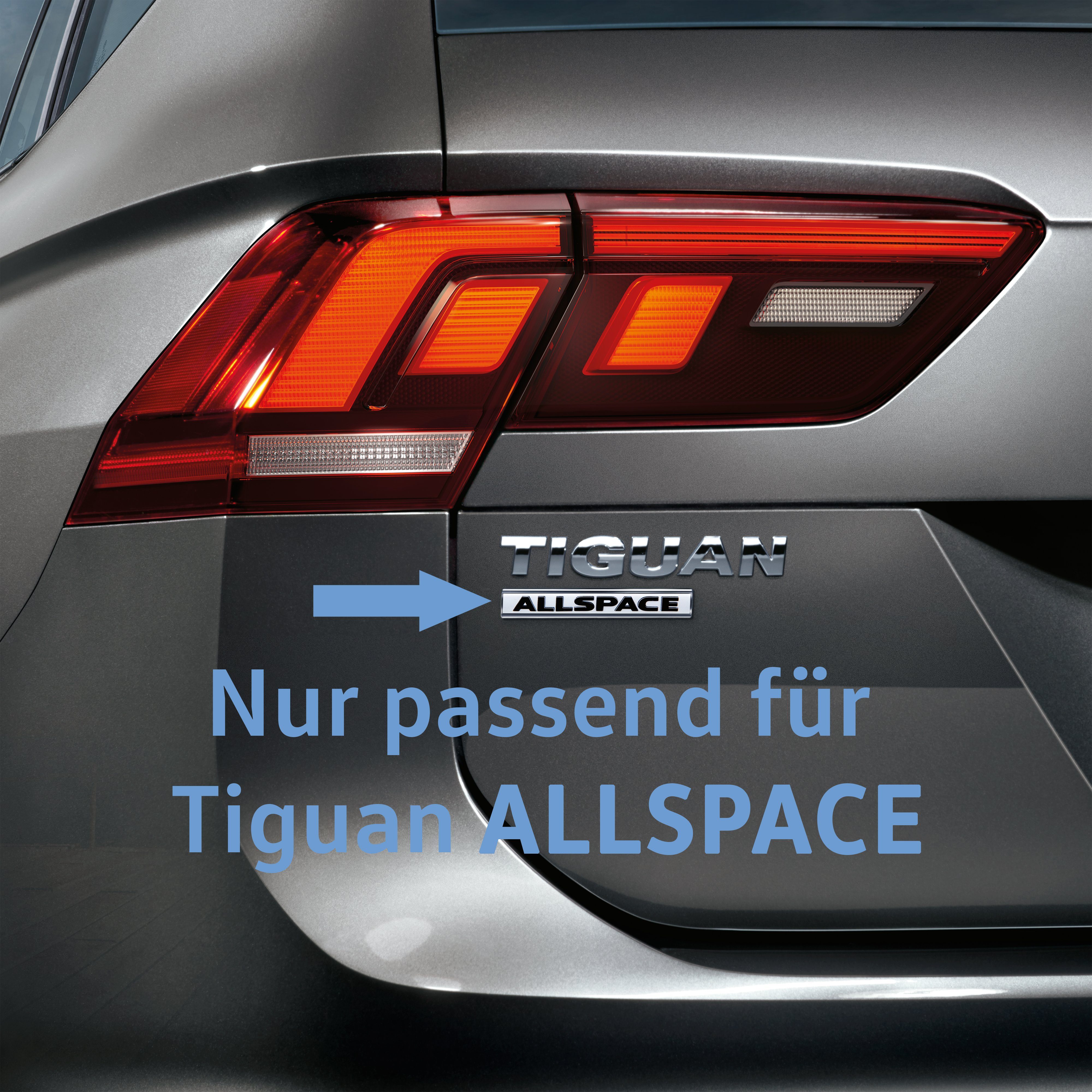 Volkswagen Passform-Fußmatten Tiguan Allspace (4 St), für VW Tiguan Allspace SUV, Gummifußmatten vorne und hinten, rutschfest, abwaschbar, 5NL061500 82V – Bild 4 von 4