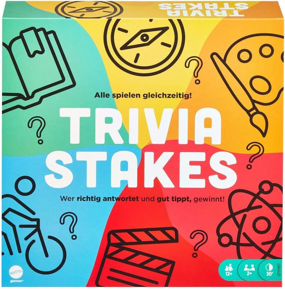 Mattel® Spiel Trivia Stakes, Brettspiel