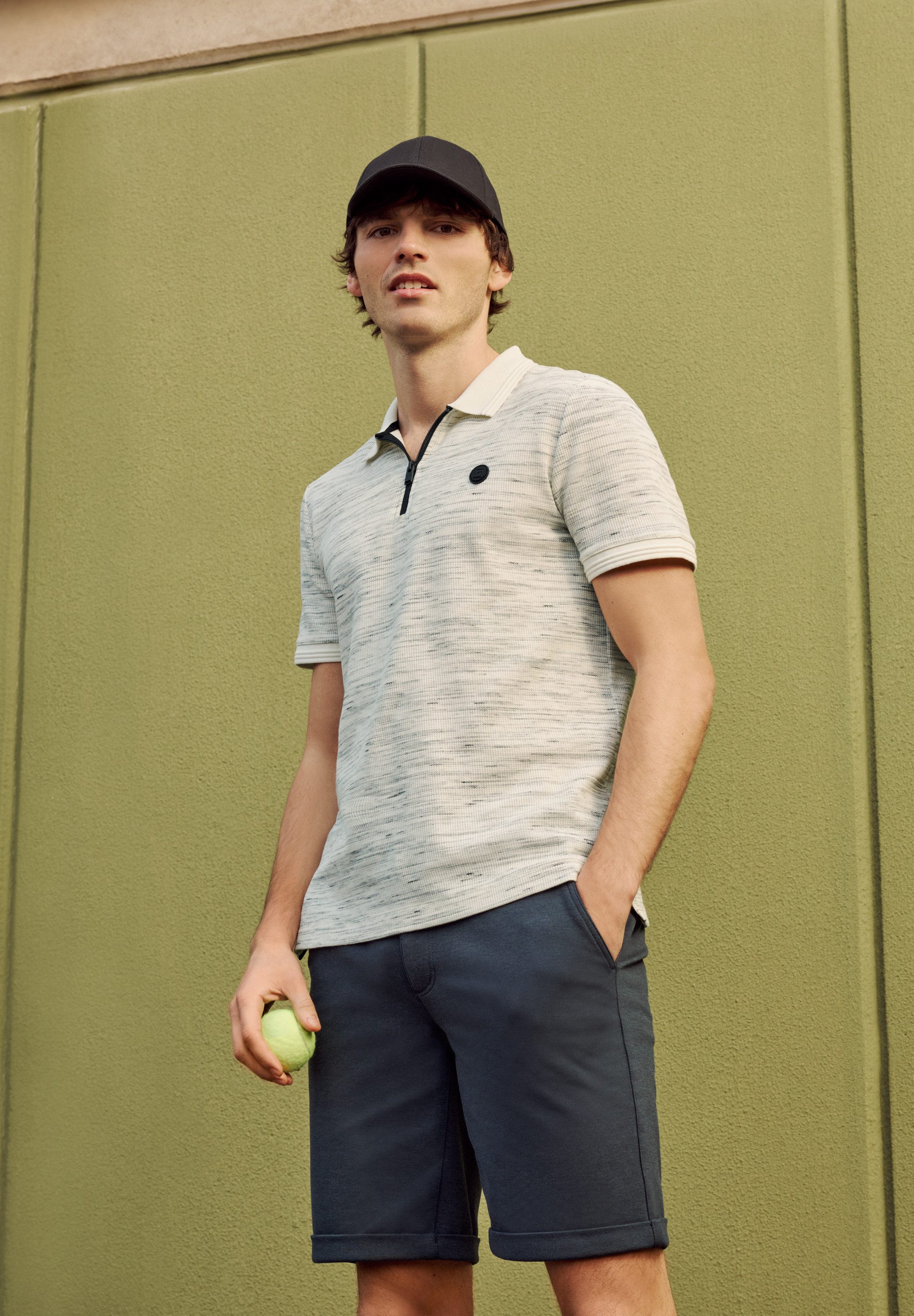 STREET ONE MEN Poloshirt im soften Baumwoll-Mix