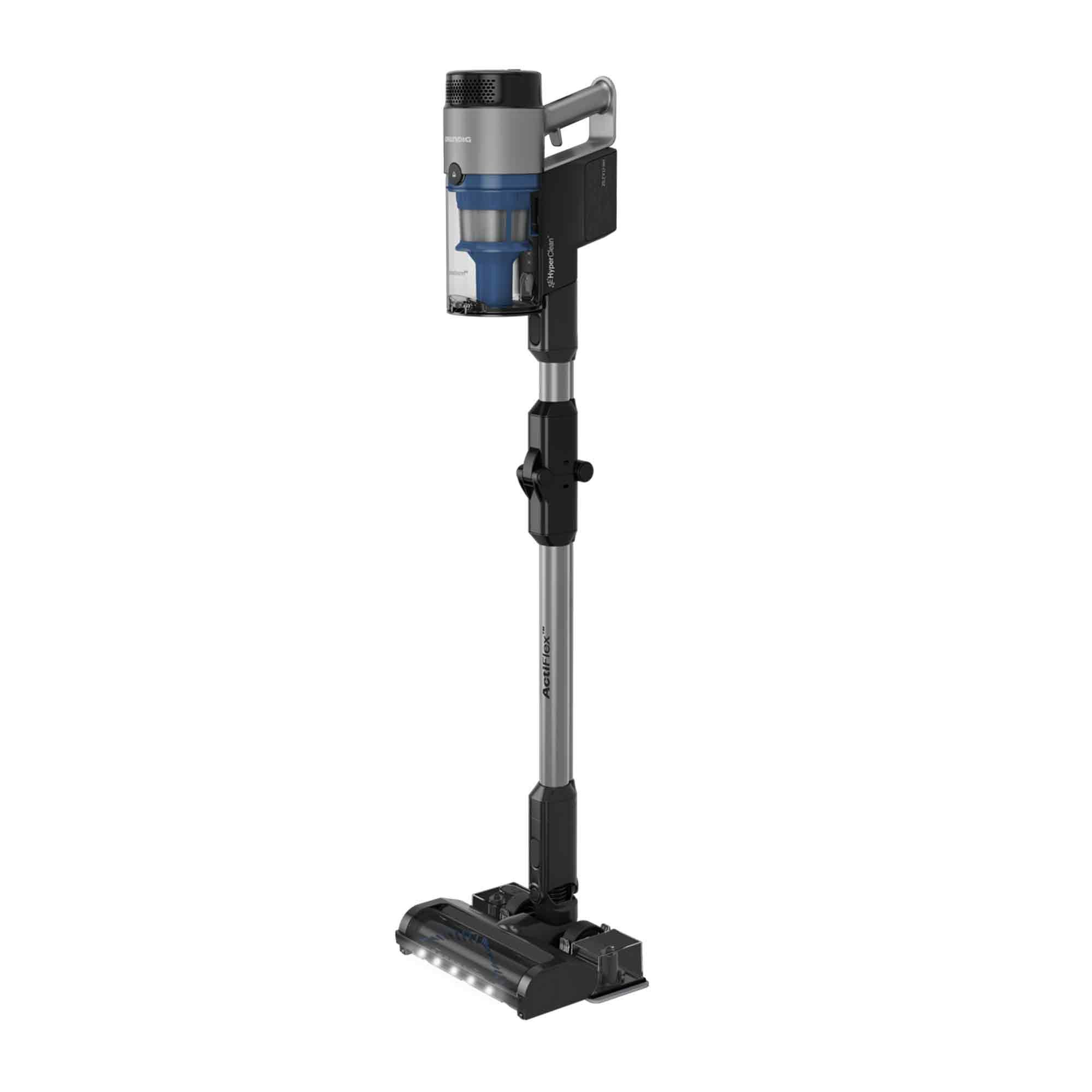 Grundig Akku-Hand-und Stielstaubsauger VCP 8331 PRO, 150 W, Beutellos, 450 W, LED-Display, Wischfunktion, ActiFlex™