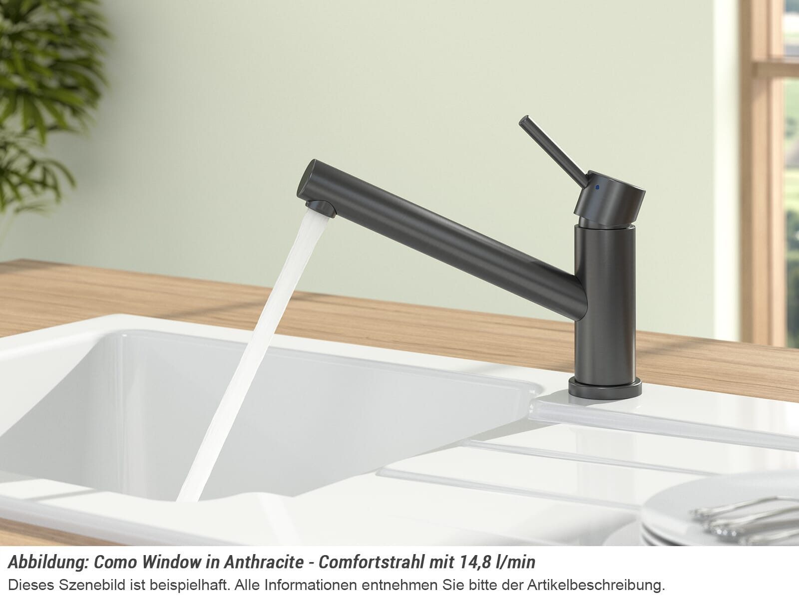 Villeroy & Boch Küchenarmatur (1-St) 9257 00 05, keramische Dichtungen
