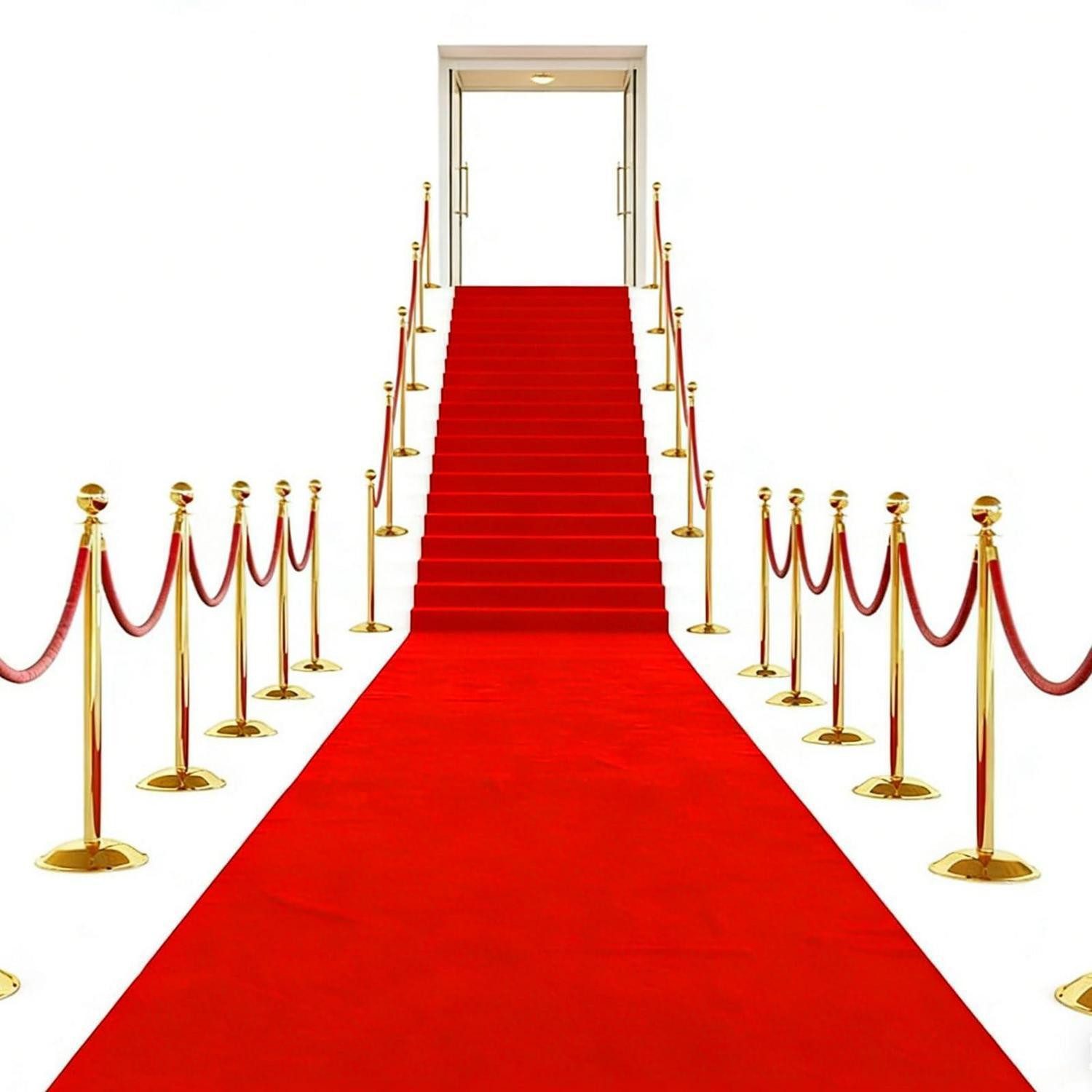 LuxusKollektion Läufer Roter Teppich Läufer 100x300 cm, rechteckig, Höhe: 2 mm
