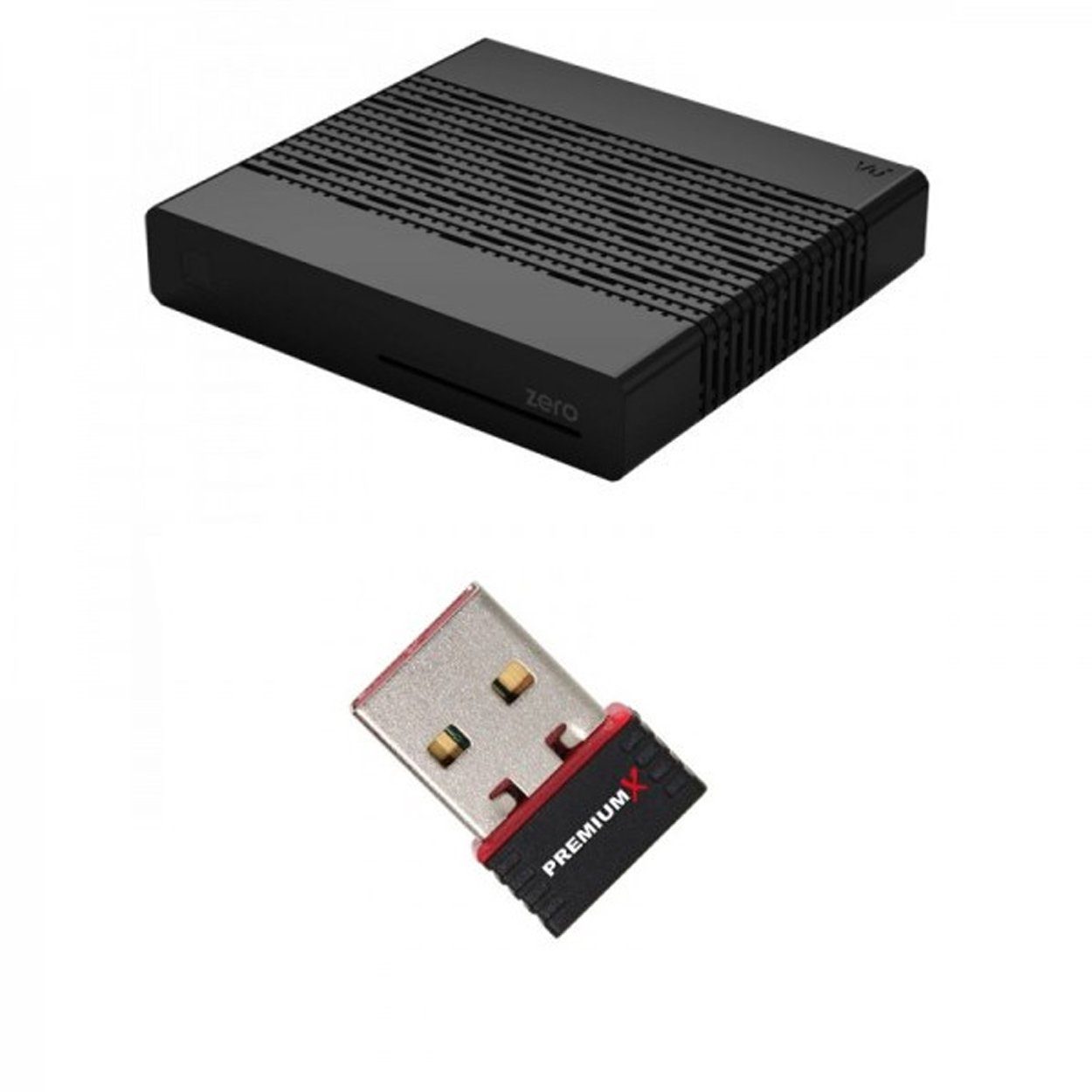 Black DVB-S2 SAT-Receiver Wlan-Stick Receiver VU+ SAT Linux 1x VU+ ZERO Digital Sat