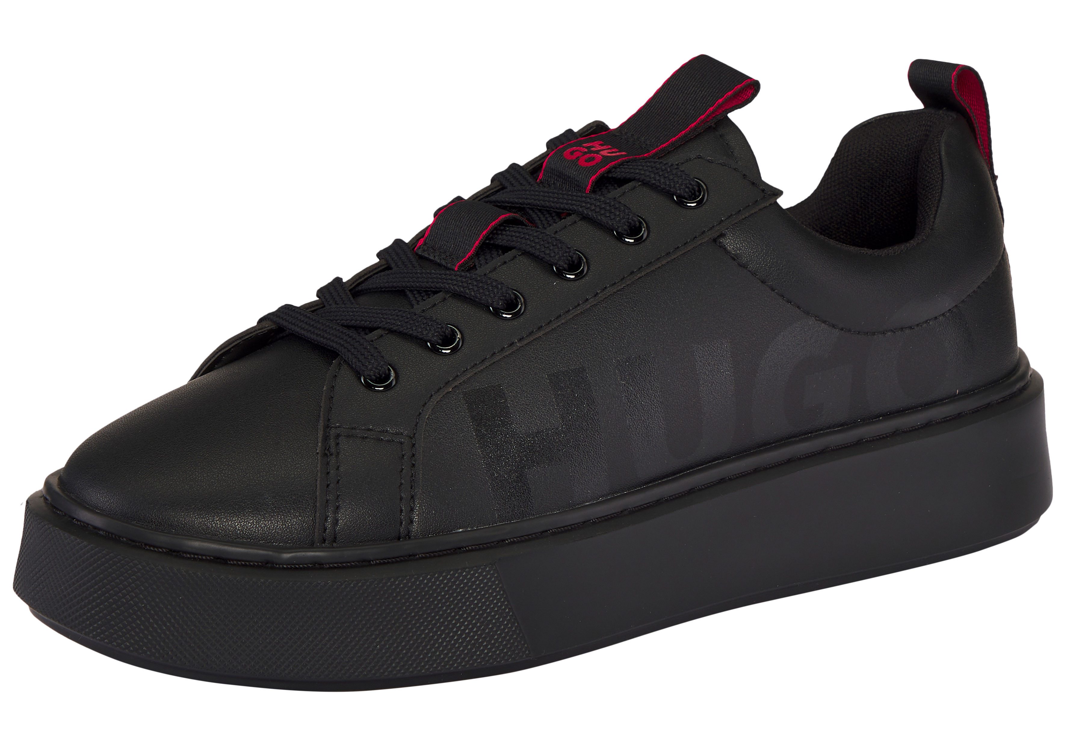 HUGO Relston Sneaker Plateau Sneaker, Freizeitschuh mit Logoschriftzug