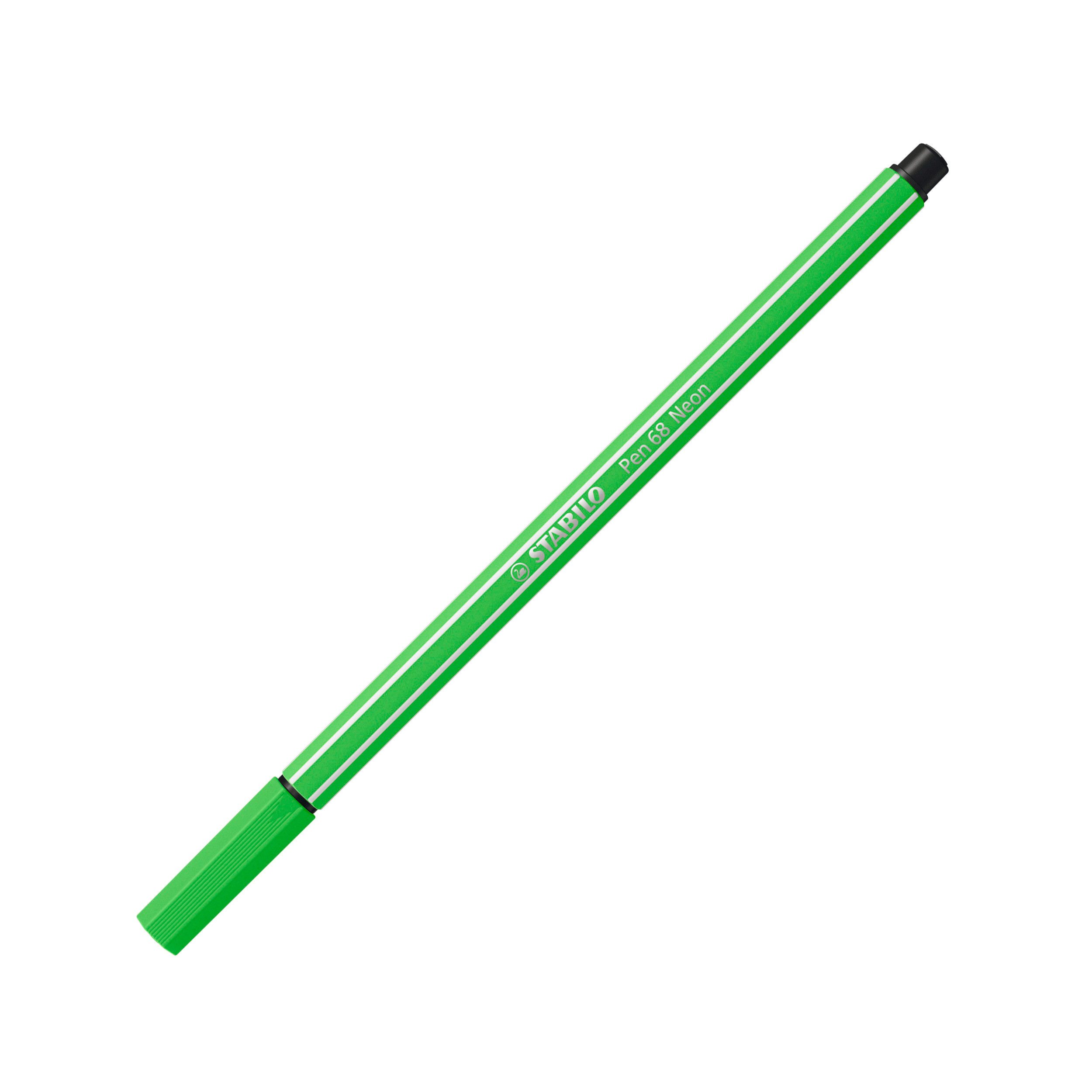 Thumbnail - STABILO Faserstift STABILO Pen 68 Filzstift - 1 mm - Leuchtfarben - 6er Set
