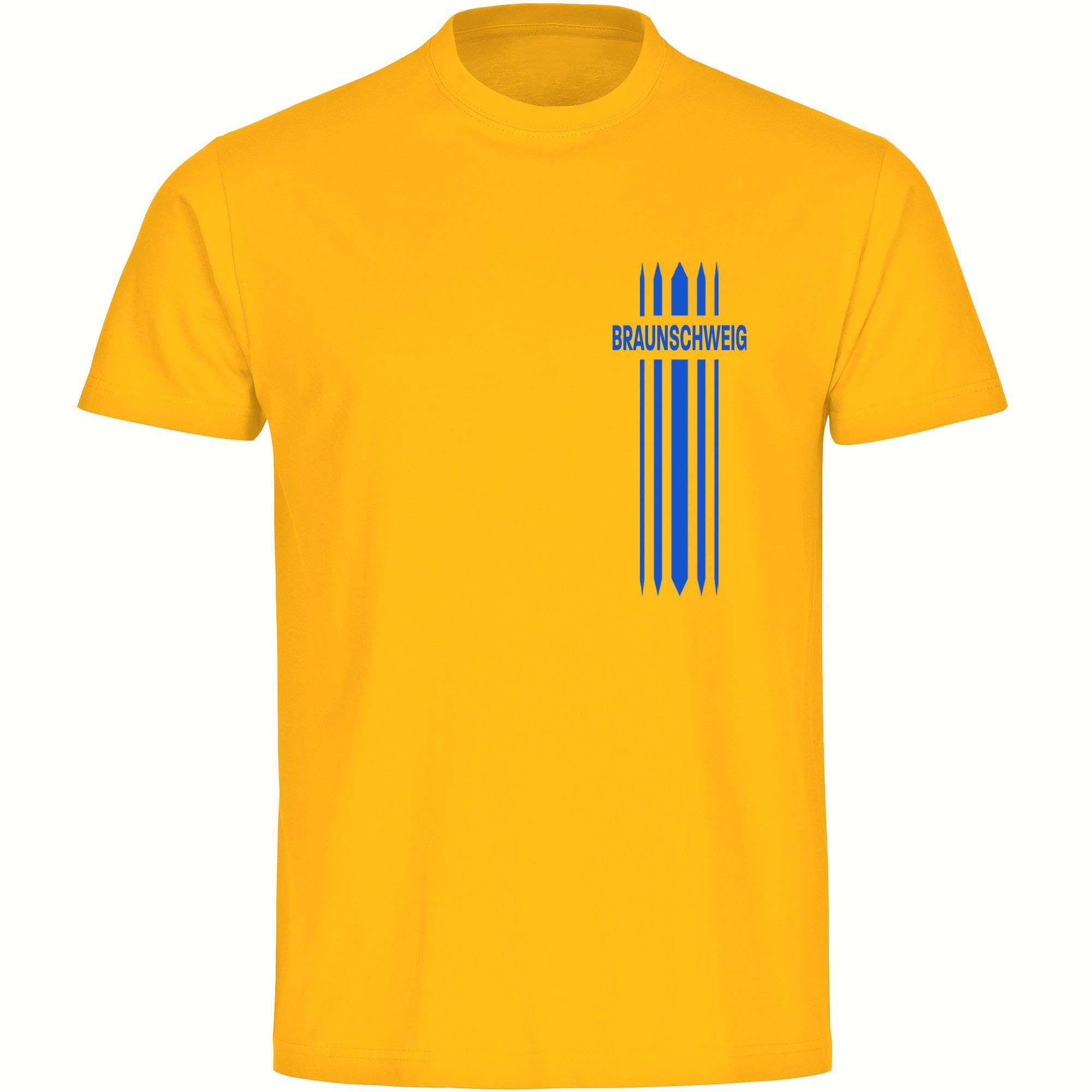 multifanshop T-Shirt Herren Braunschweig - Streifen - Männer