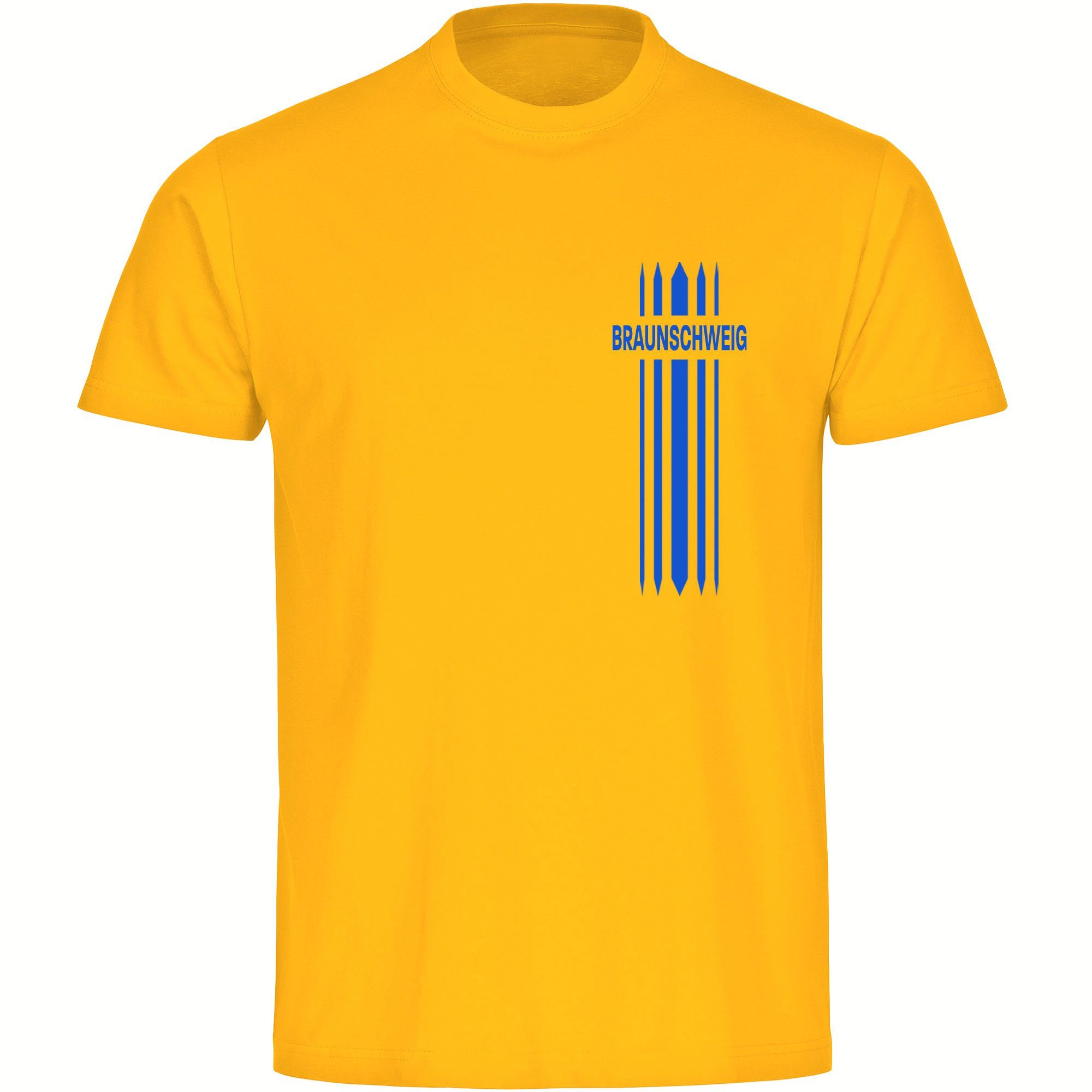 multifanshop T-Shirt Herren Braunschweig - Streifen günstig online kaufen