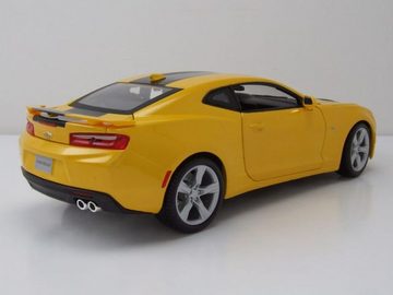Maisto® Modellauto Chevrolet Camaro SS 2016 gelb metallic Modellauto 1:18 Maisto, Maßstab 1:18