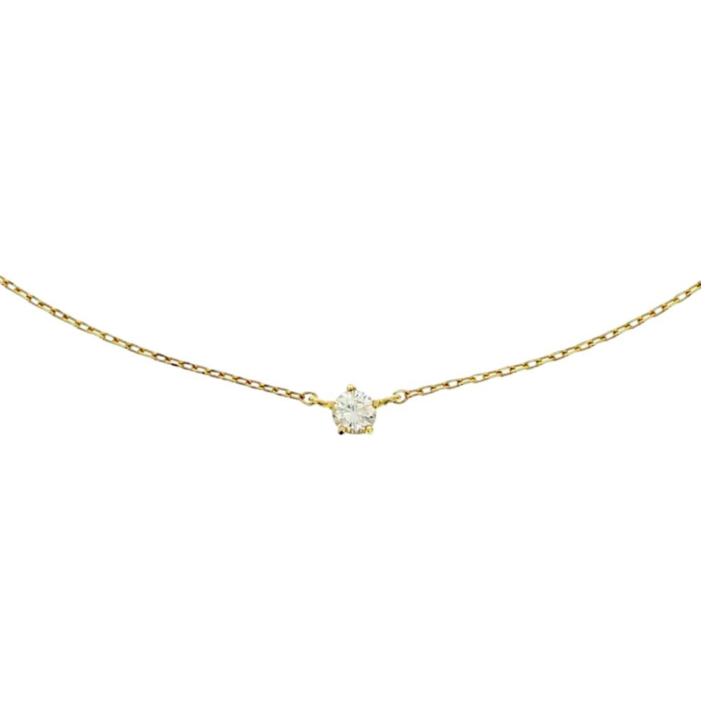 NICEANDnoble Collierkettchen 585er Gelbgold filigranes Collierkettchen mit Zirkonia