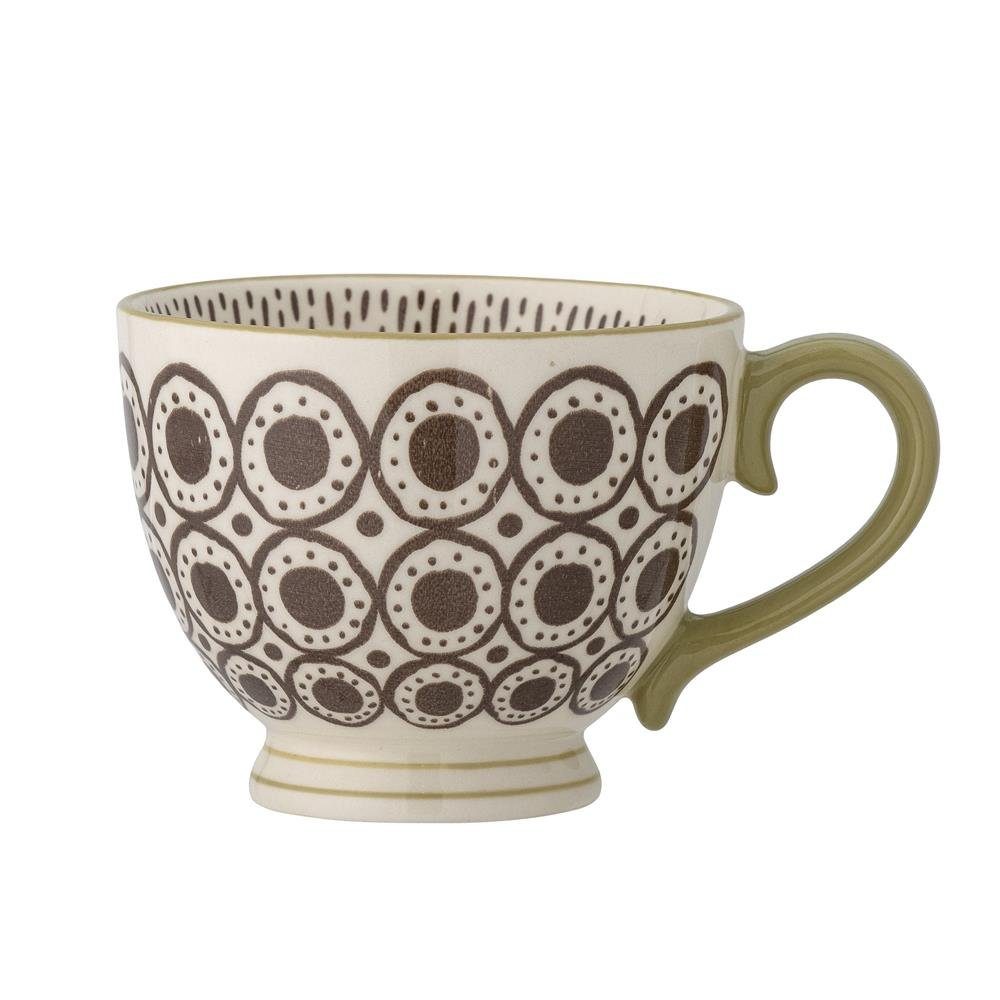 Bloomingville Tasse Maple Becher, Braun Steingut 420 ml Kaffeetasse Teetasse dänisches Design