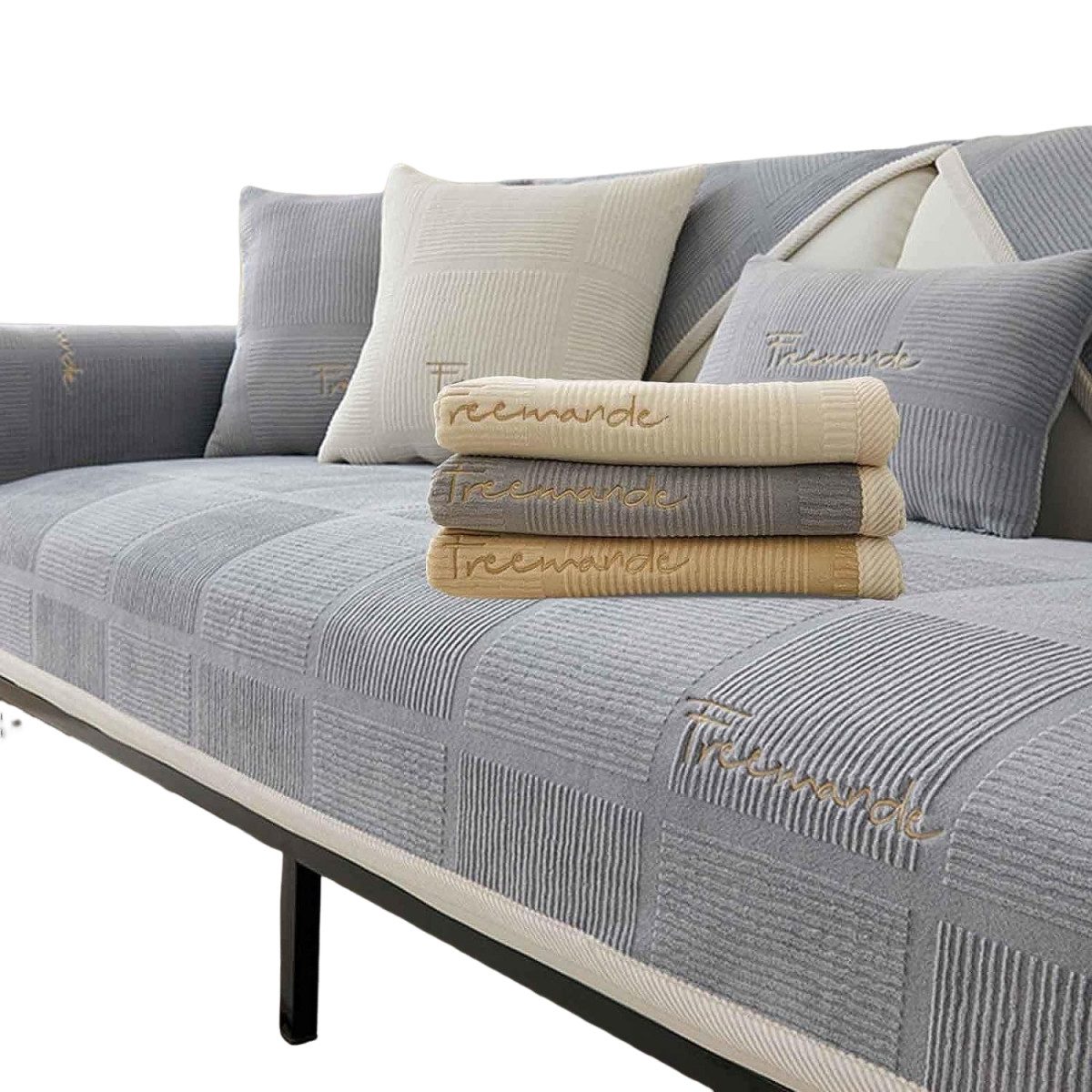 Zyronn Sofaschoner Couch Überzug, Sofa Überzug 1/2/3/4 Sitzer L Form Sofa Cover, Sofabezug Ecksofa, Sofadecken Für Sitzfläche