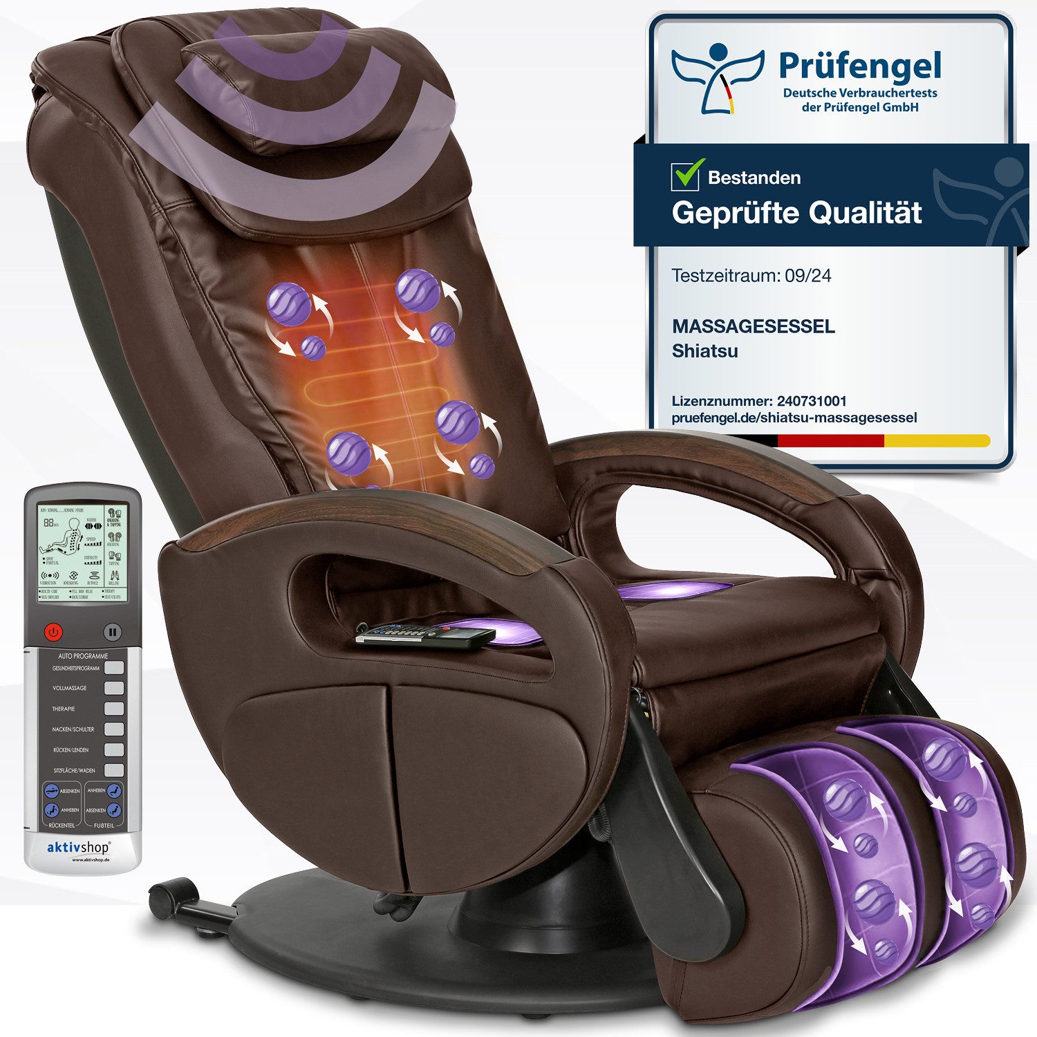 aktivshop Massagesessel mit elektrischer Aufstehhilfe, Wärmefunktion günstig online kaufen