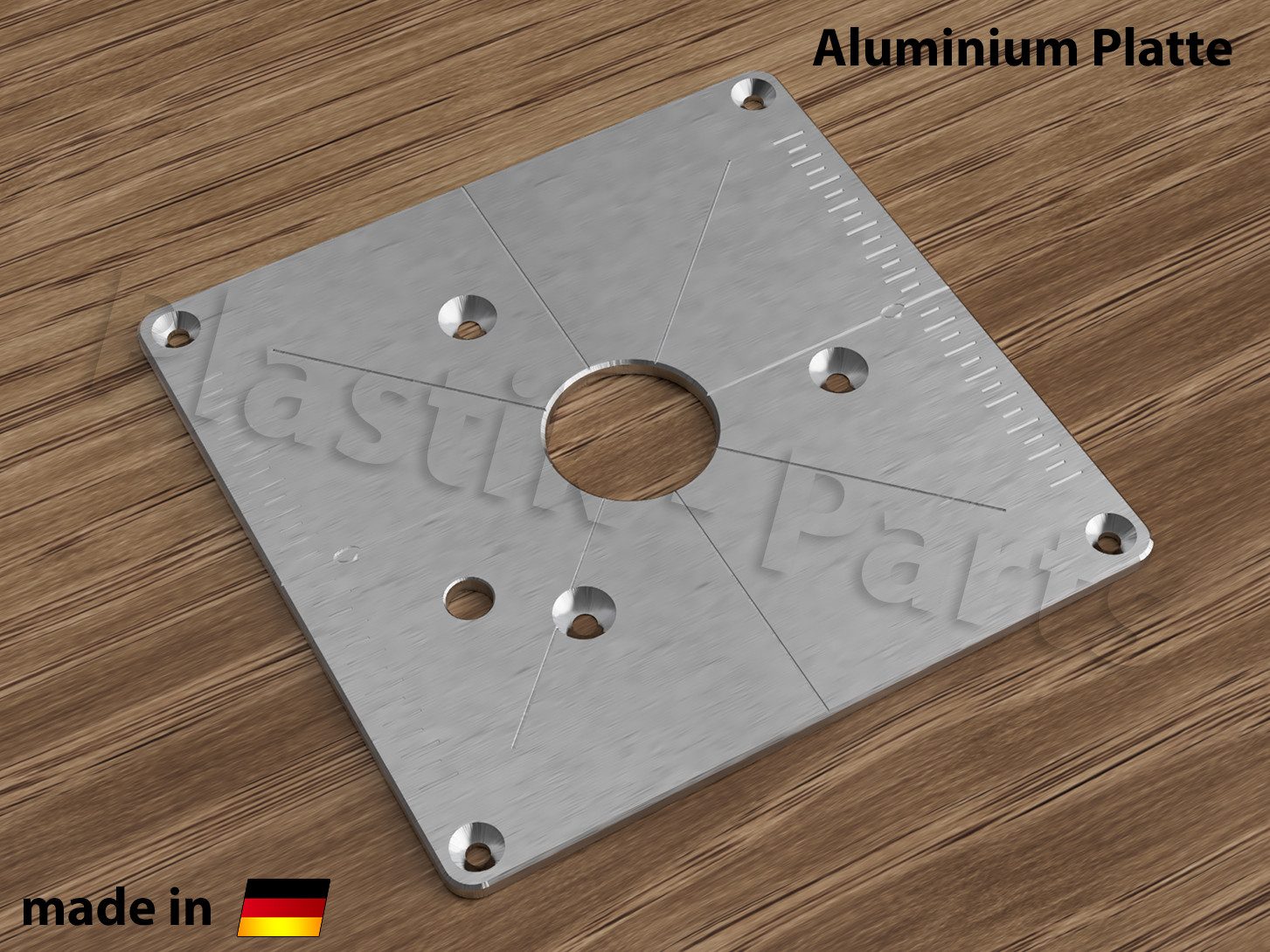 Fräser-Set ALU Befestigungsplatte Einlegeplatte für Frästisch Triton JOF001