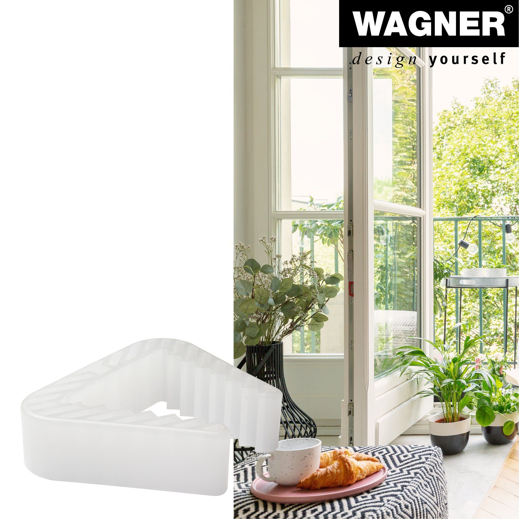 Klemmen mm, BIG hochwertigem Türklemme Kunststoff, zum yourself 86 Türstopper x WAGNER x aus Fensterklemme 22 - / große Fixierung design 60