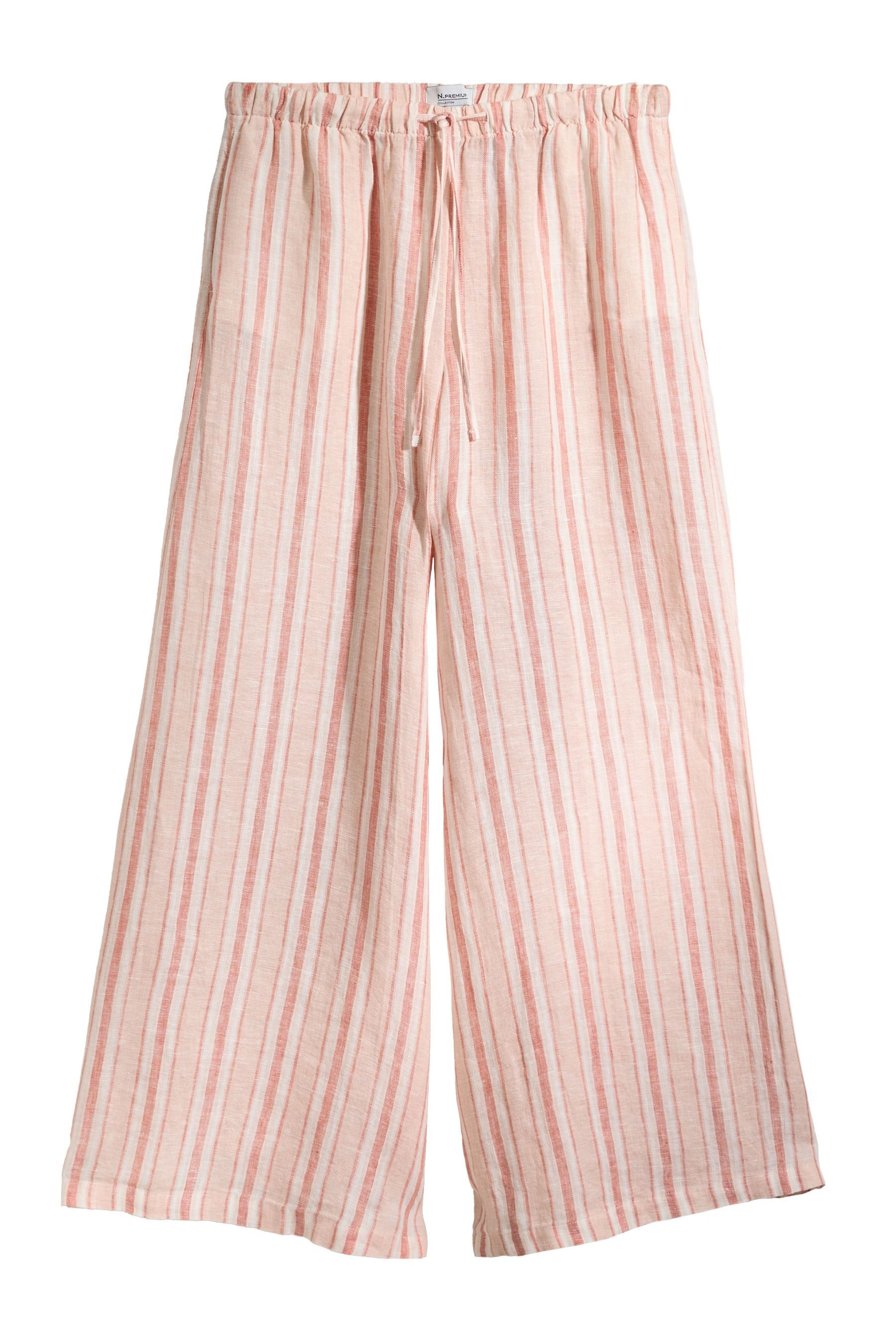 Next Palazzohose Leinenhose mit weitem Bein (1-tlg)