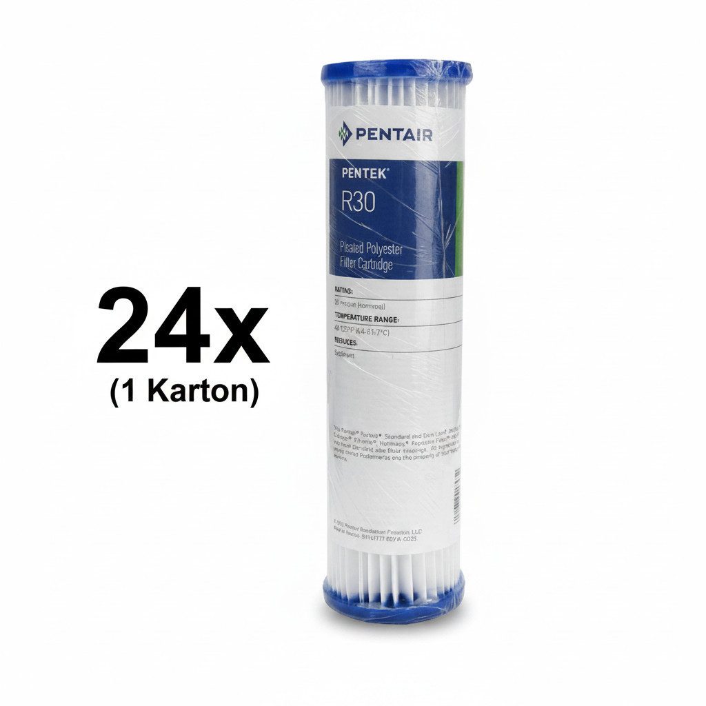 Pentair Filtereinsatz, 24x / Pentek R30 Pleated Polyester 9-3/4" 30 µm