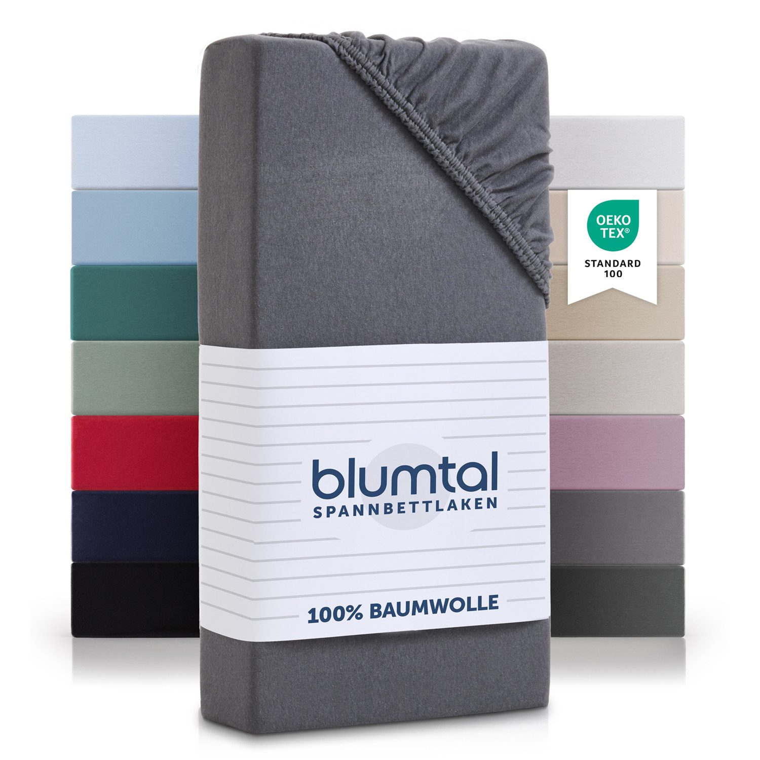 Spannbettlaken Blumtal Basics 100% Baumwolle