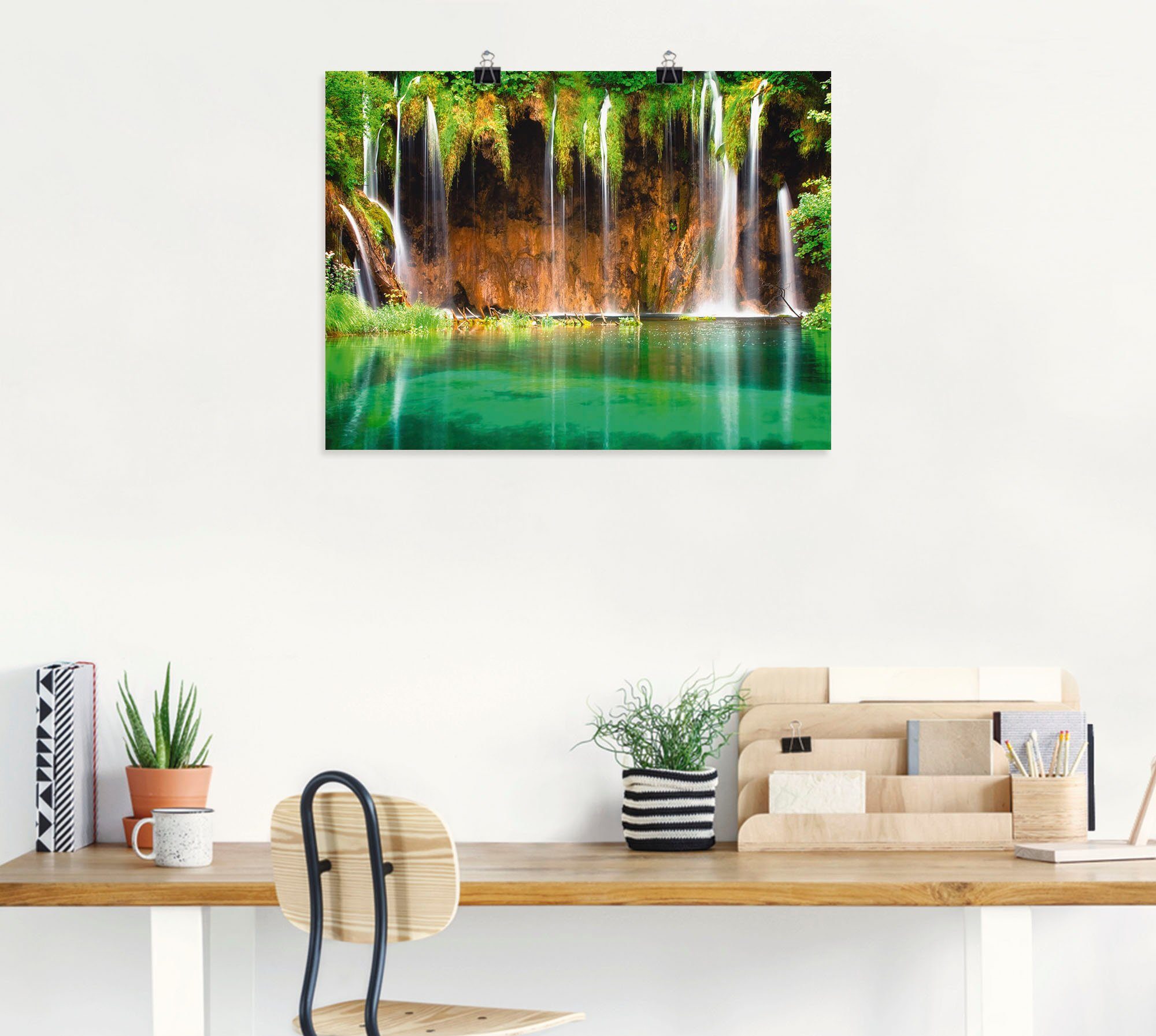 St), im Größen in Wald, Wasserfall Gewässer versch. oder als Wandbild (1 Schöner Wandaufkleber Leinwandbild, Artland Poster