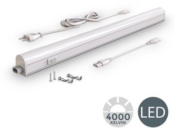 B.K.Licht Lichtleiste, LED fest integriert, Neutralweiß, Unterbaulampe, 8W 700lm, Lichtleiste, Küche, Beleuchtung, Schrank