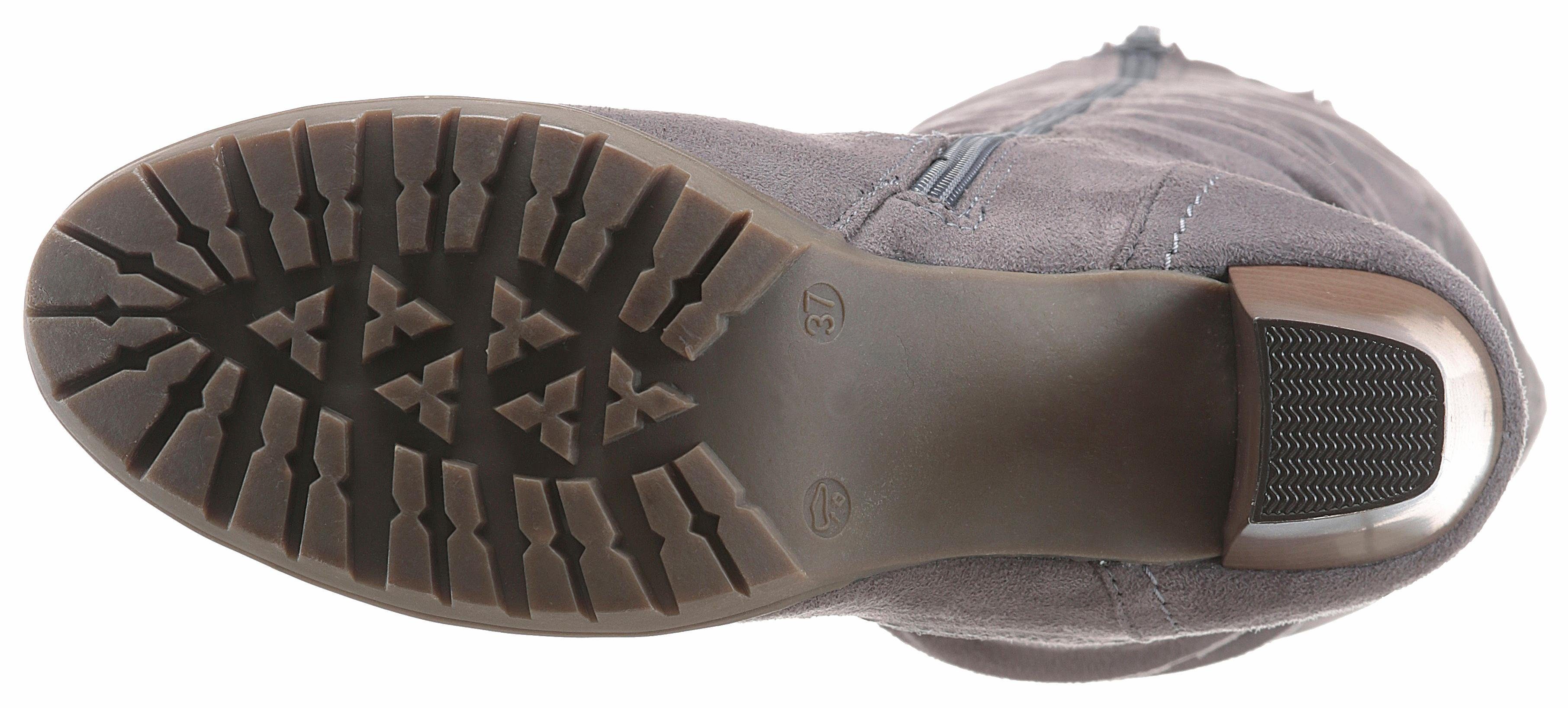 Aniston SHOES Stiefel mit Raffungen am slouchy Schaft