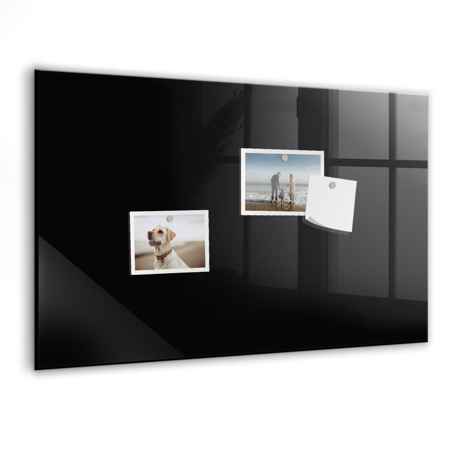 Tulup Magnettafel Glas-Notiztafel Memoboard mit Magneten, Marker und Schwamm