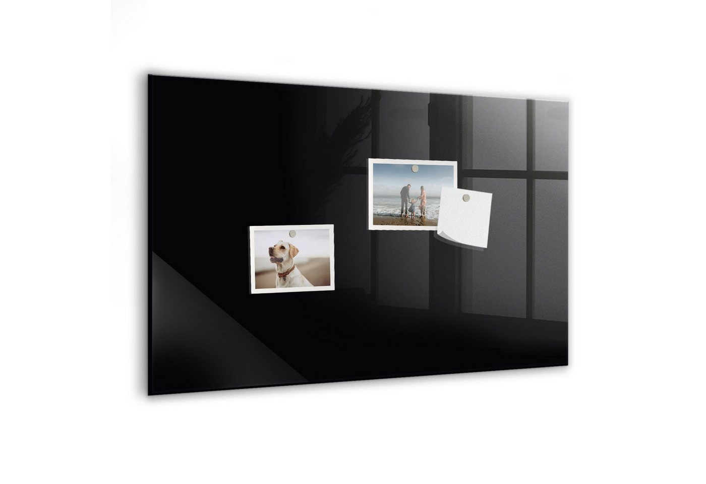 Tulup Magnettafel Glas-Notiztafel Memoboard mit Magneten, Marker und Schwamm