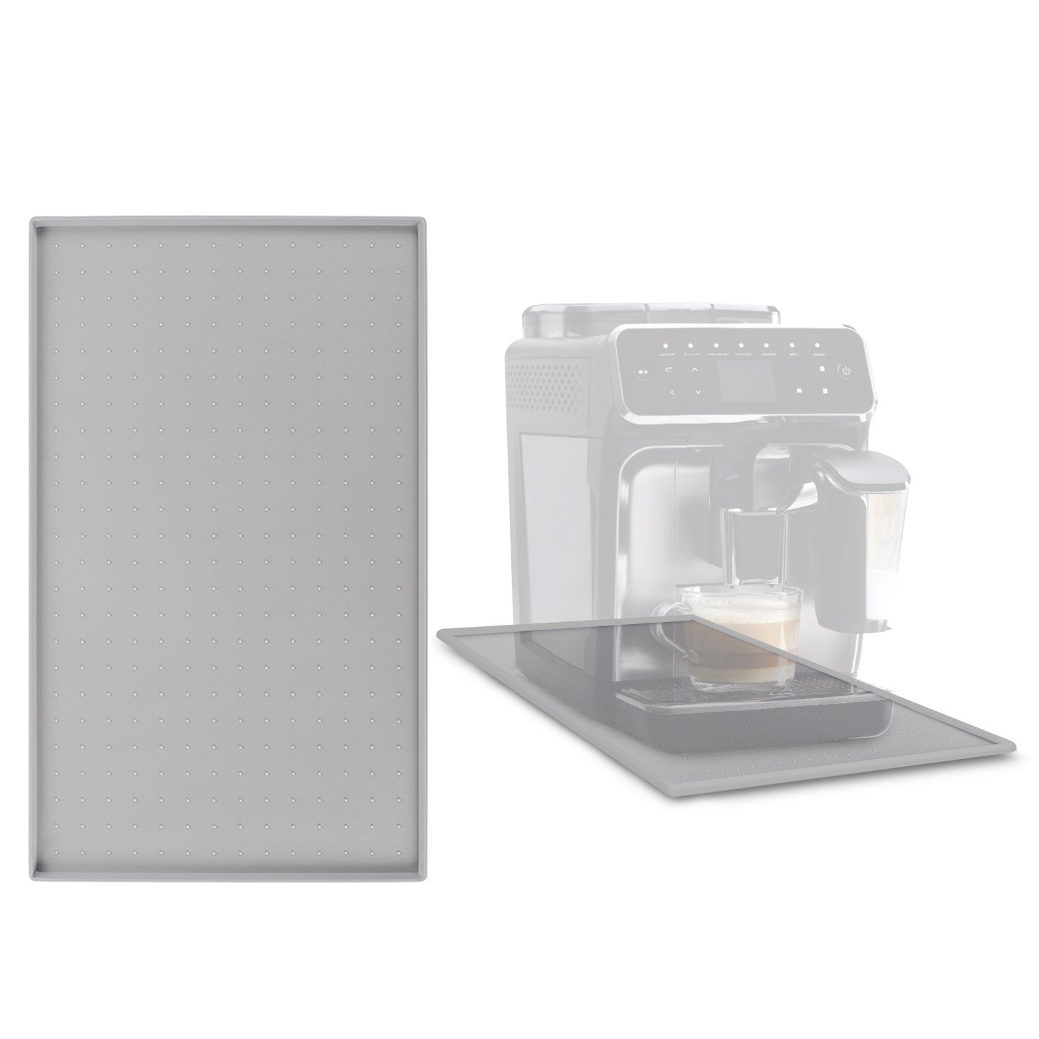 Silikon Abtropfmatte Für Kaffeemaschine | 40x60 Cm Mit Extra Abtropfteil